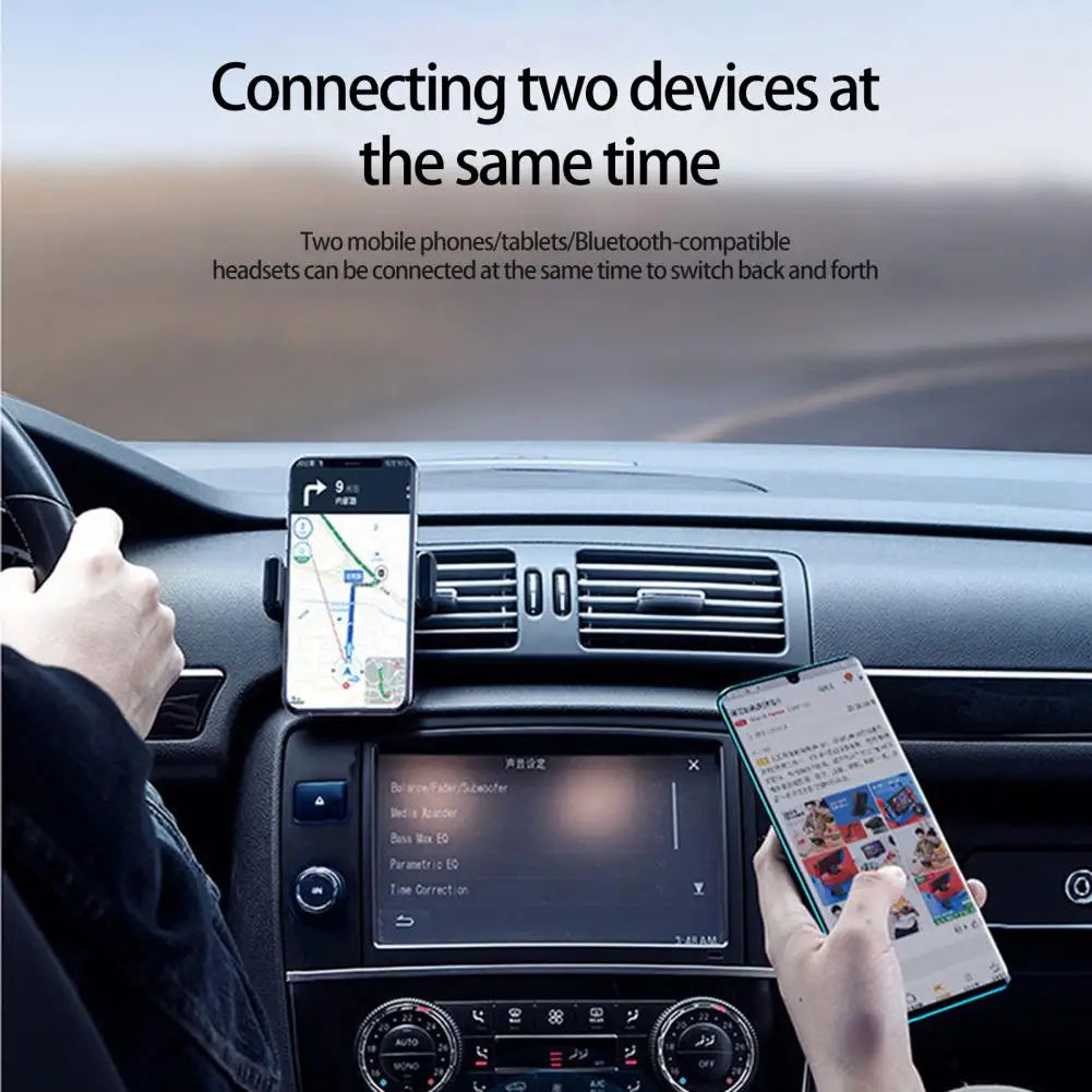 Bluetooth 5.0 Car Audio Receiver with Hands-Free Calling