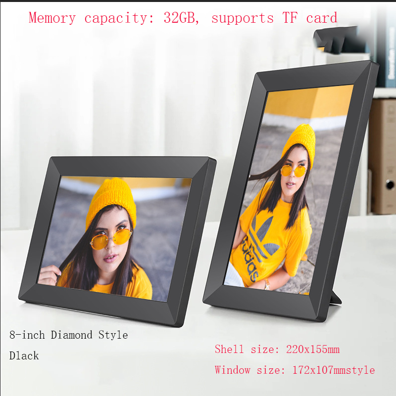 8–10 Inch Wi-Fi Digital Photo Frame with 32GB Storage