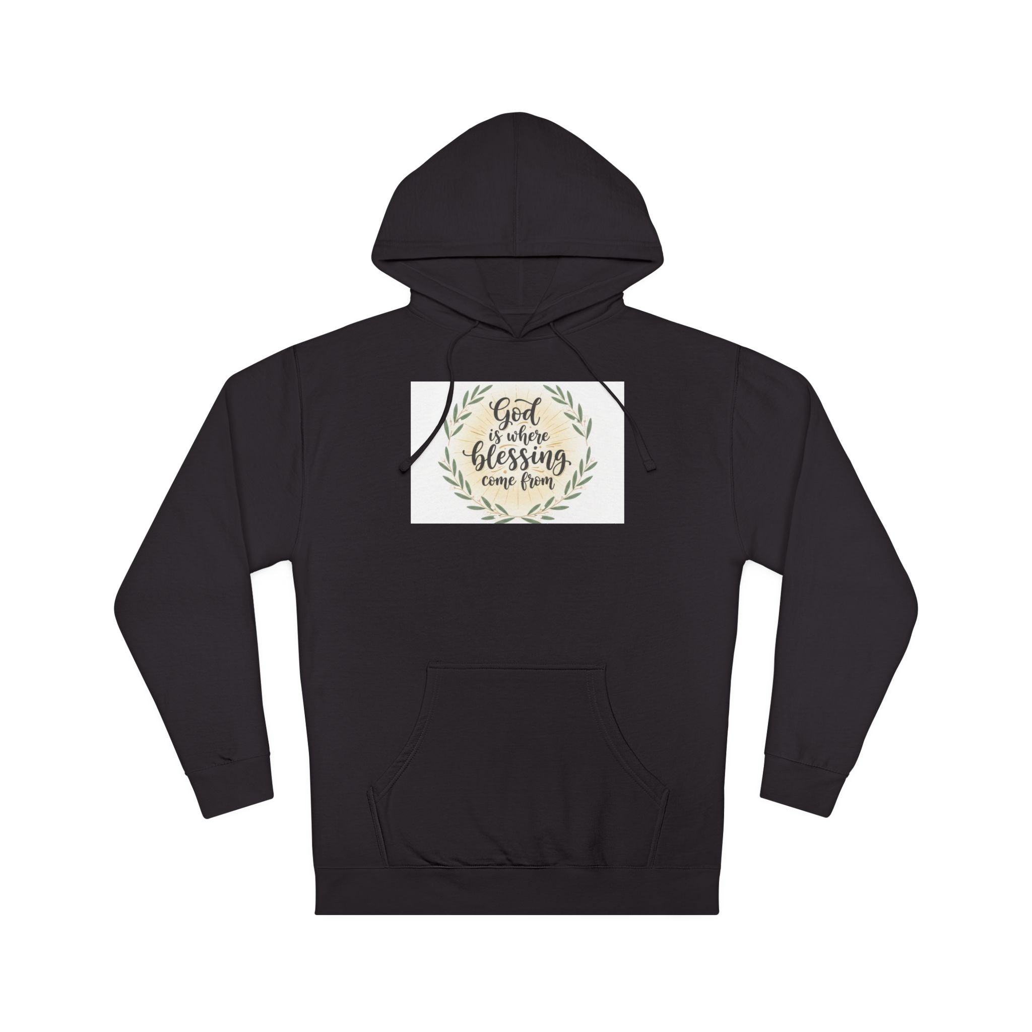 God Is My Blessing Hoodie — Faith-Based Wreath Pullover