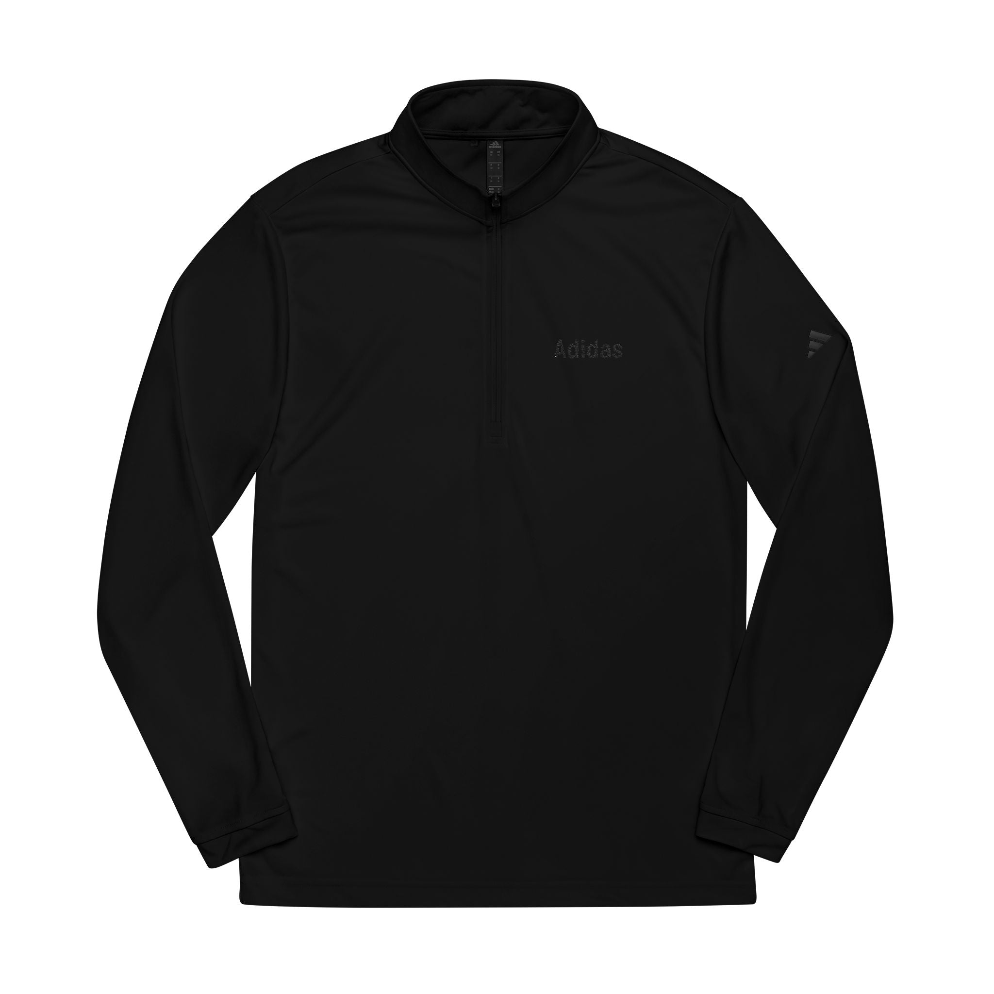 Embroidered Quarter-Zip Pullover
