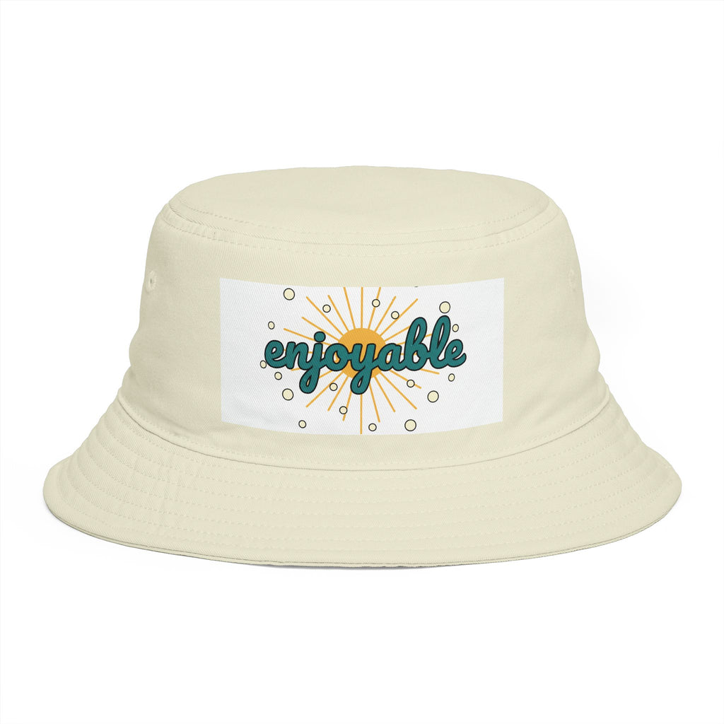 Enjoyable Retro Sunburst Bucket Hat – Casual Outdoor Summer Accessory