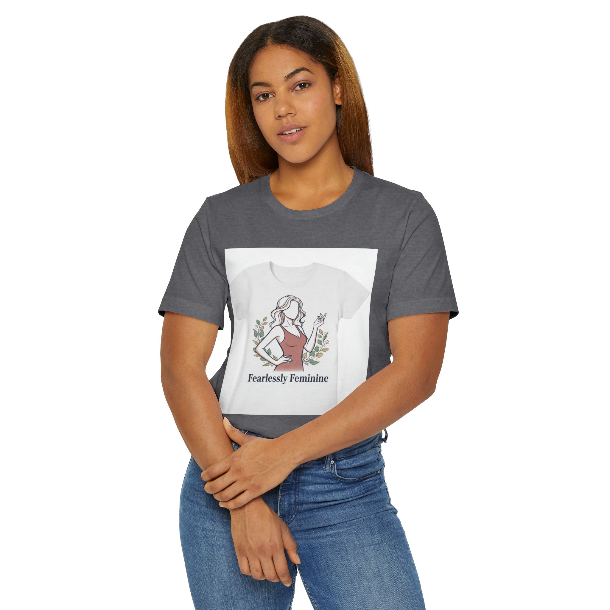 Fearlessly Feminine T‑Shirt — Empowering Women Graphic Tee