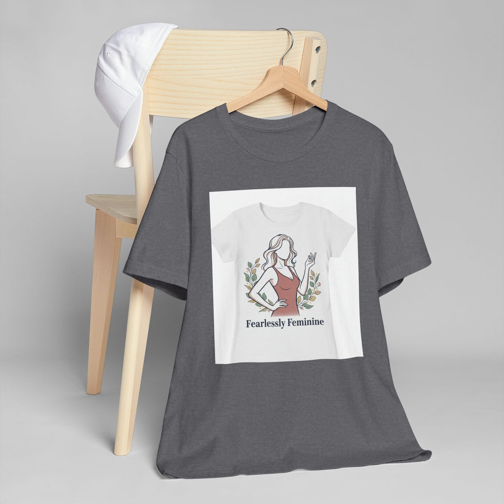 Fearlessly Feminine T‑Shirt — Empowering Women Graphic Tee