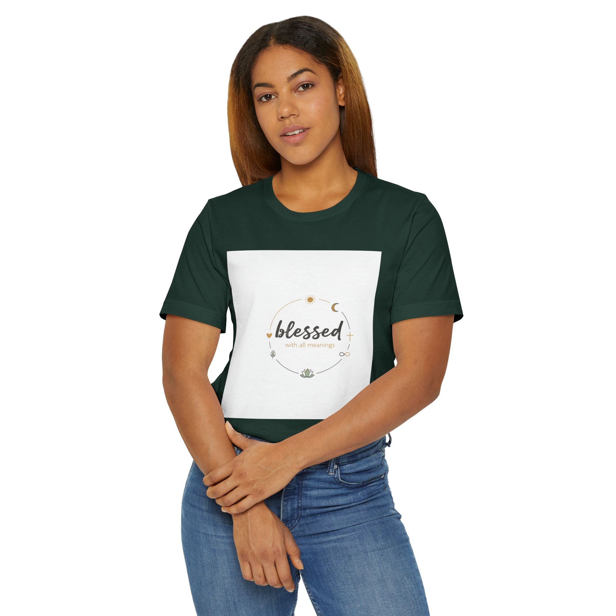 Blessed Mama T-Shirt — Minimal Spiritual 'Blessed' Mother's Day Tee