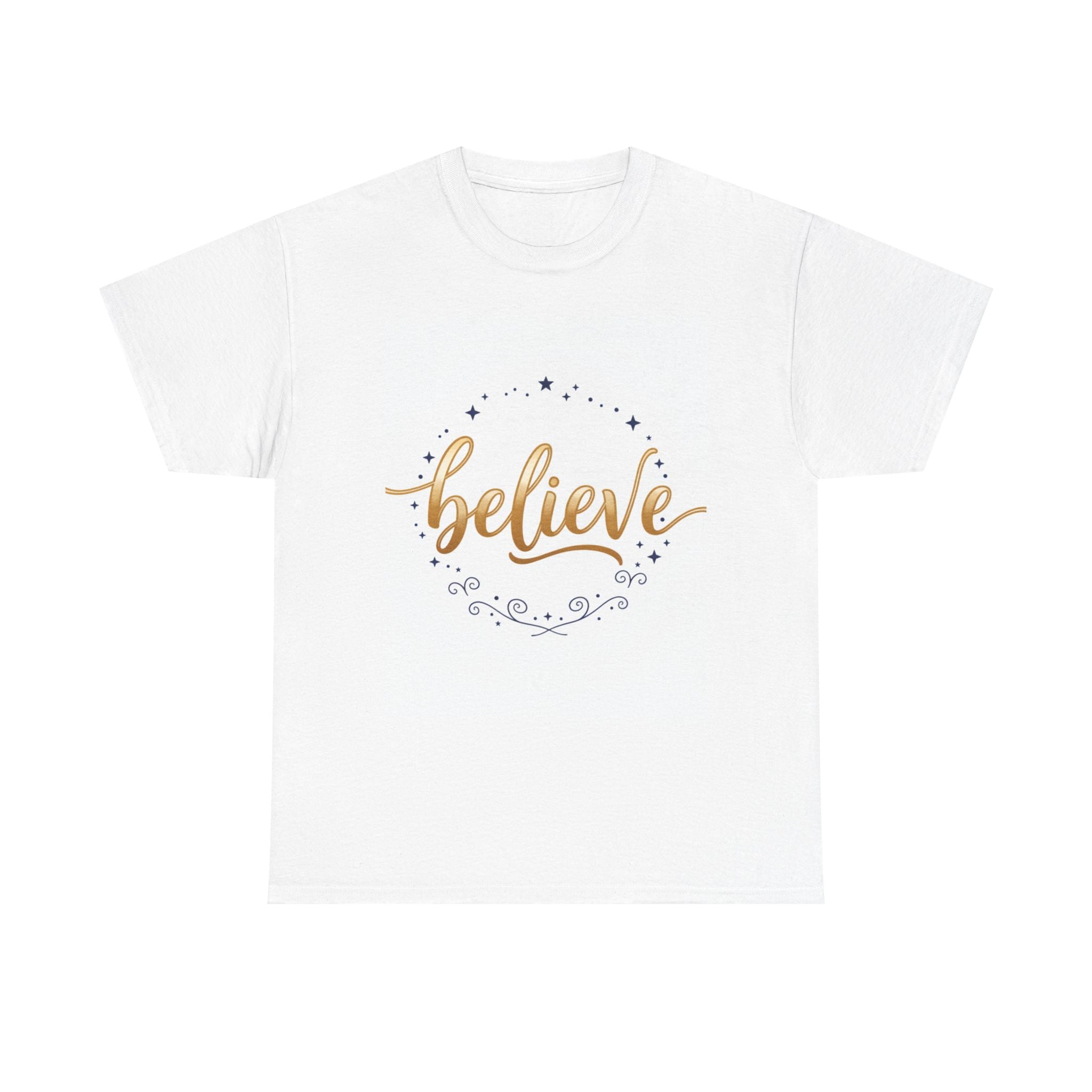 Believe Script Tee — Inspirational 'Believe' Graphic T-Shirt