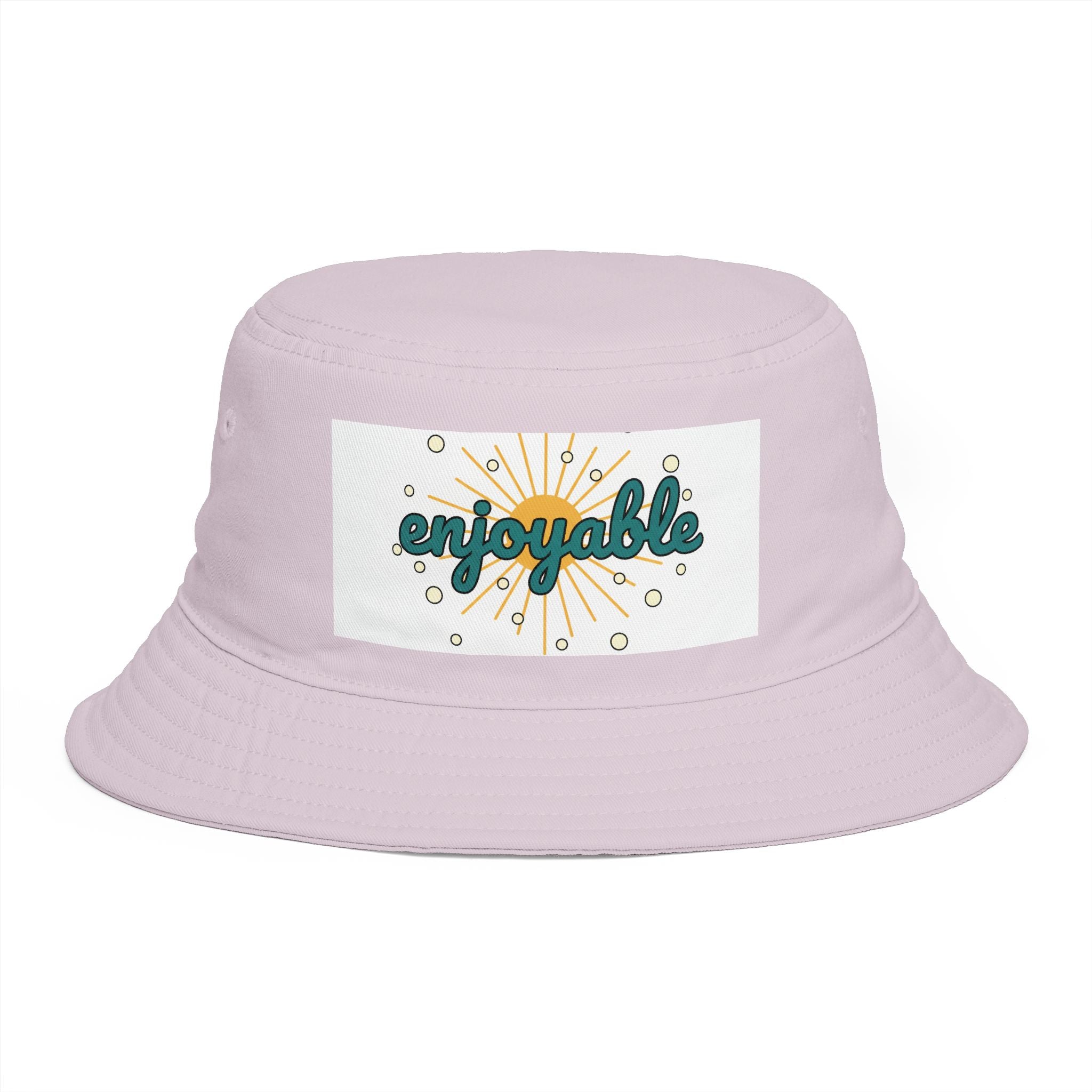 Enjoyable Retro Sunburst Bucket Hat – Casual Outdoor Summer Accessory