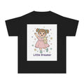 Little Dreamer Kids Tee — Cute Girl with Teddy Graphic