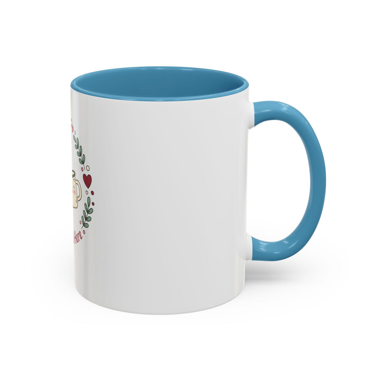 Love Brewed Here Coffee Mug — Cute Kawaii Couples Mug (11/15oz)