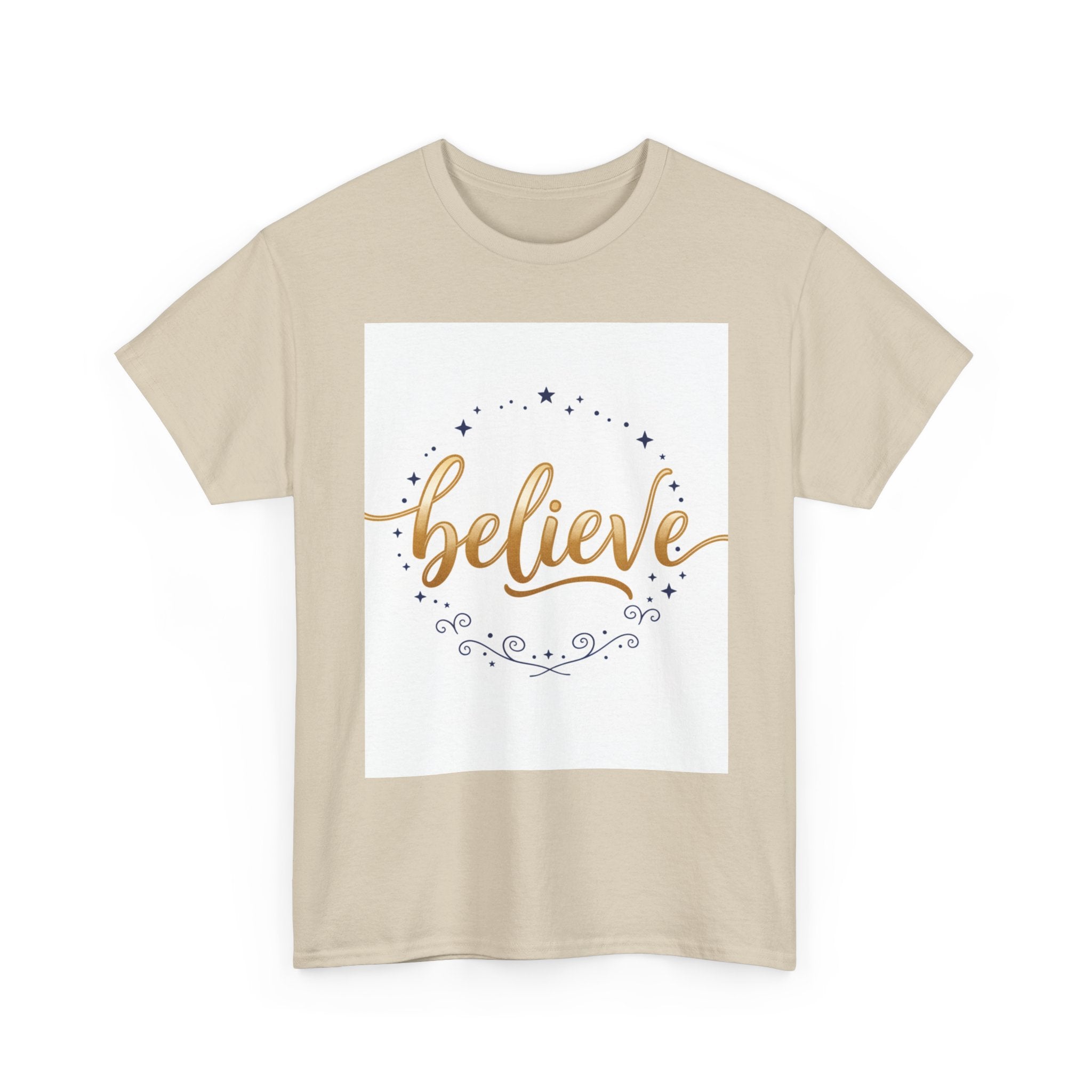 Believe Script Tee — Inspirational 'Believe' Graphic T-Shirt