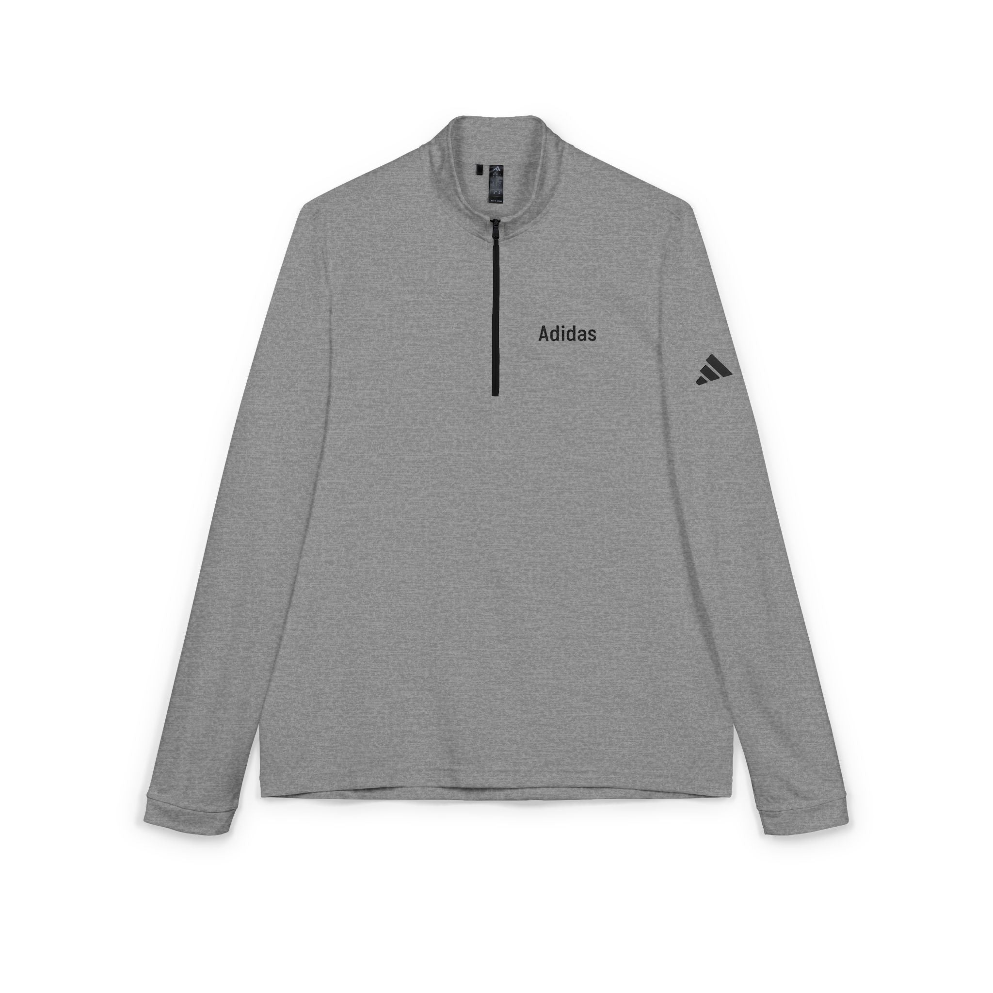 Embroidered Quarter-Zip Pullover