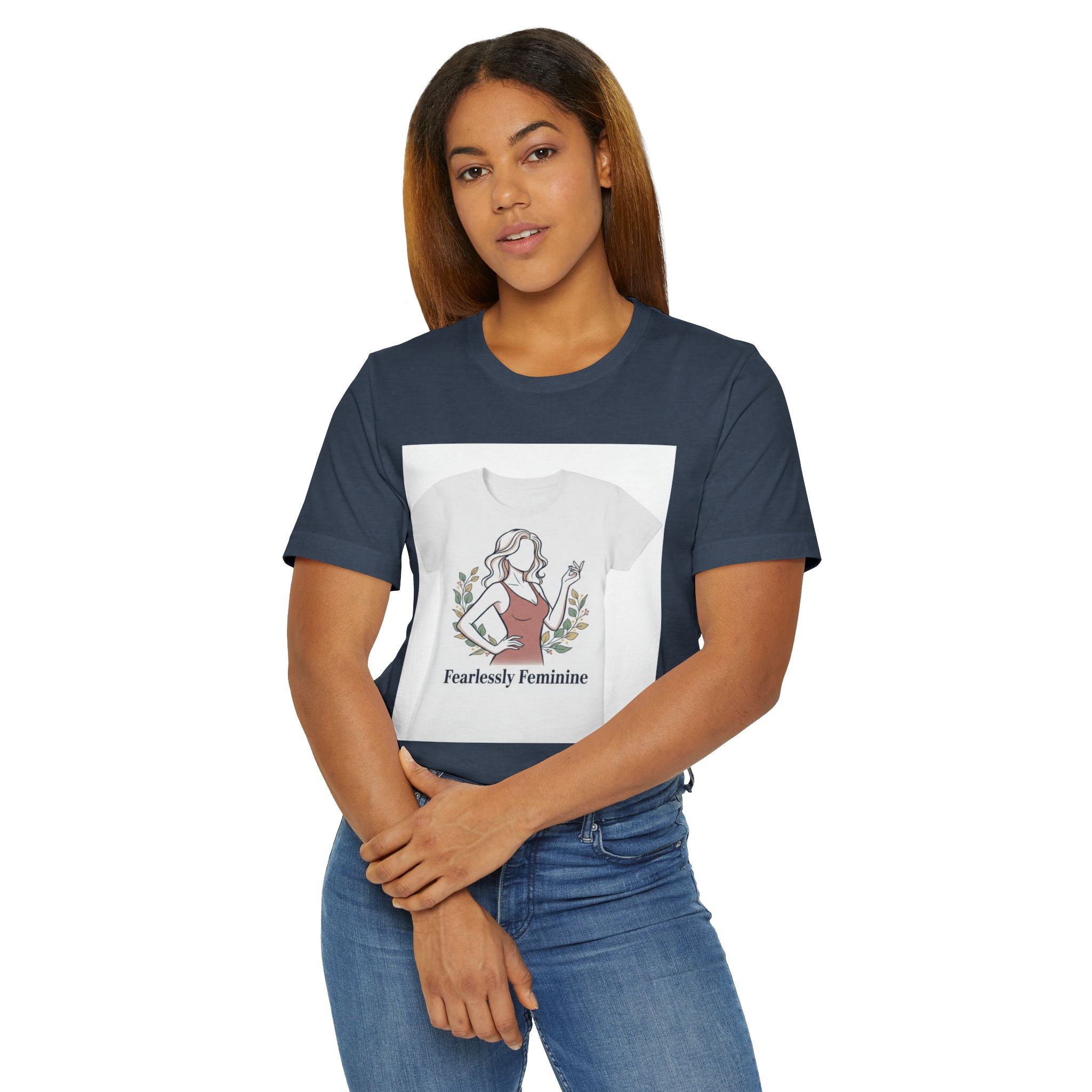 Fearlessly Feminine T‑Shirt — Empowering Women Graphic Tee