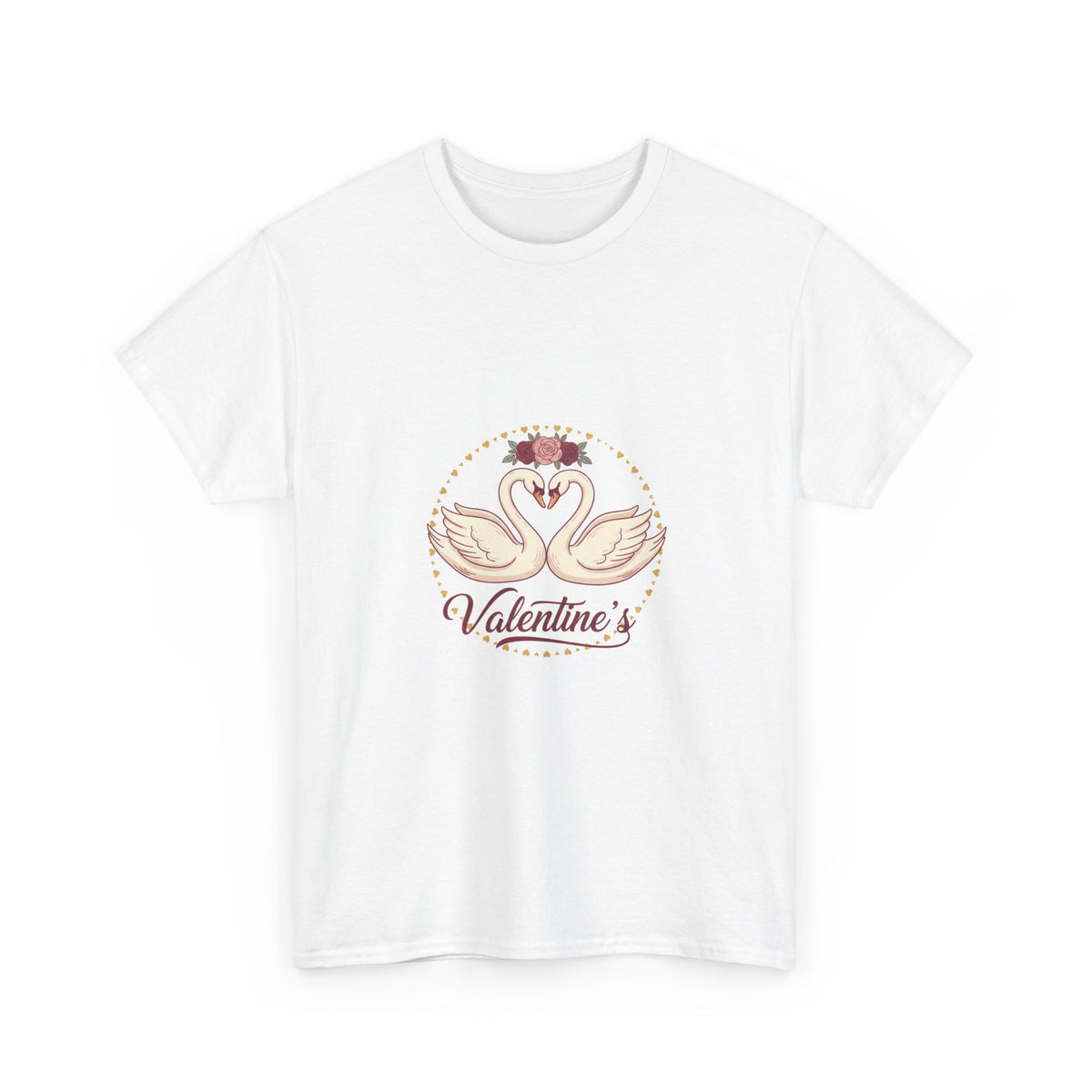 Valentine's Swan Heart T-Shirt