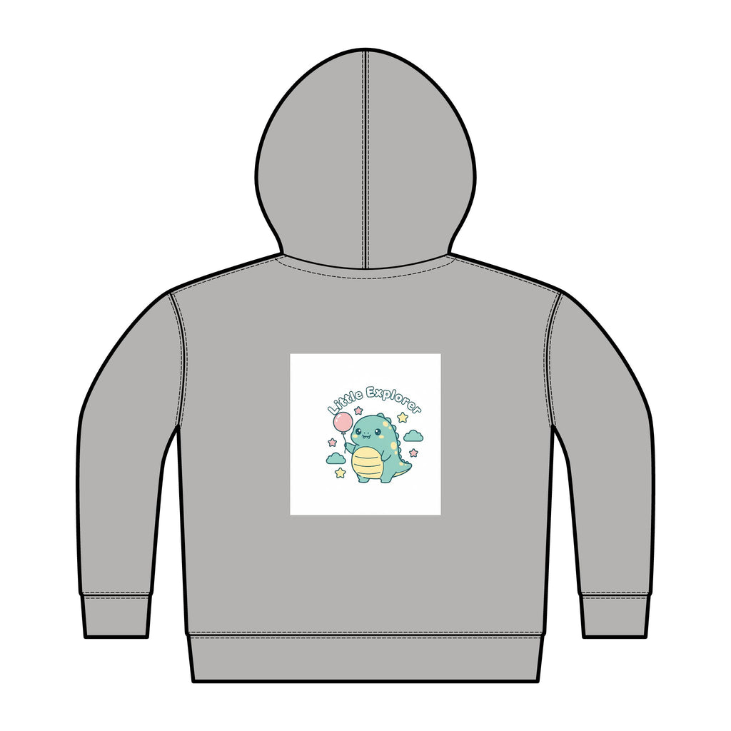 Toddler Hoodie – 'Dino Best Buddies' Full-Zip Fleece with Cute Dinosaur Graphic