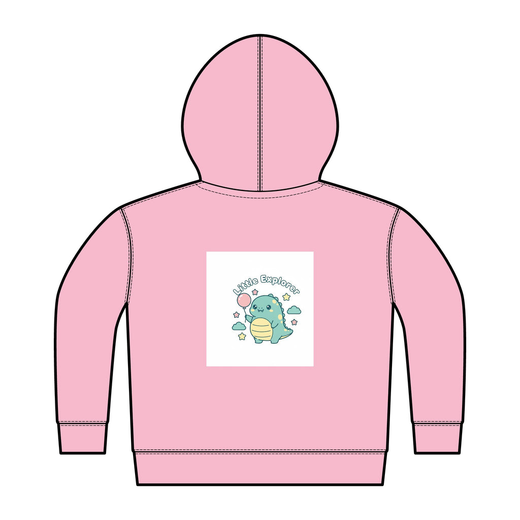 Toddler Hoodie – 'Dino Best Buddies' Full-Zip Fleece with Cute Dinosaur Graphic