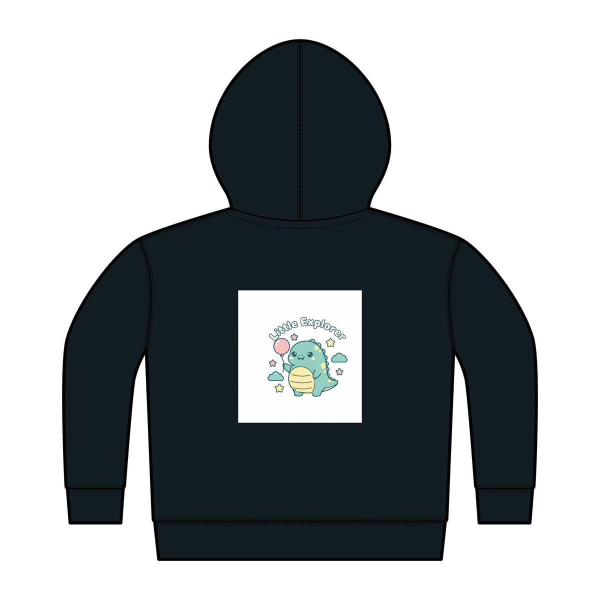 Toddler Hoodie – 'Dino Best Buddies' Full-Zip Fleece with Cute Dinosaur Graphic