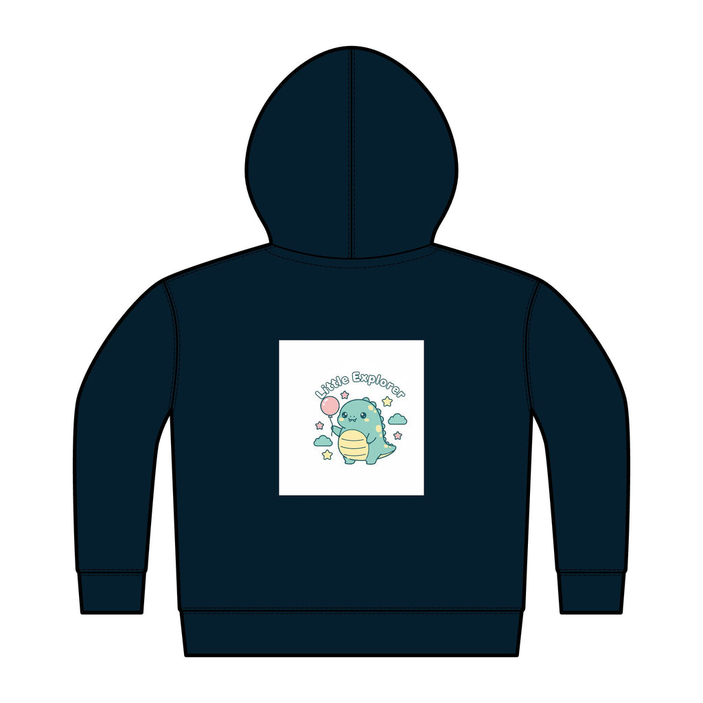 Toddler Hoodie – 'Dino Best Buddies' Full-Zip Fleece with Cute Dinosaur Graphic