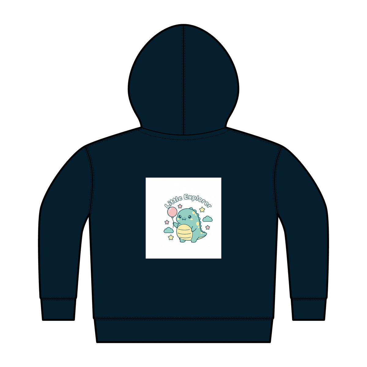 Toddler Hoodie – 'Dino Best Buddies' Full-Zip Fleece with Cute Dinosaur Graphic