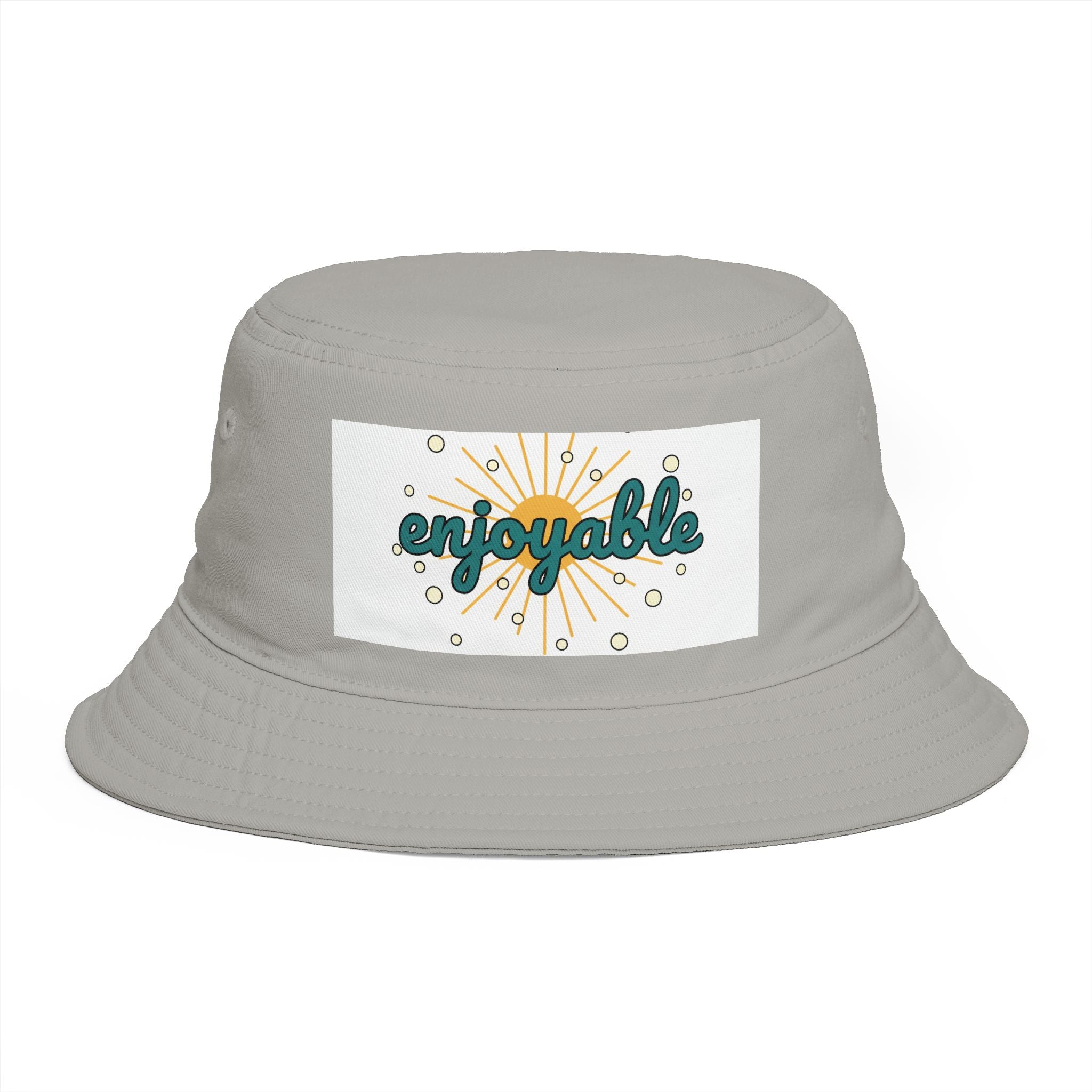 Enjoyable Retro Sunburst Bucket Hat – Casual Outdoor Summer Accessory