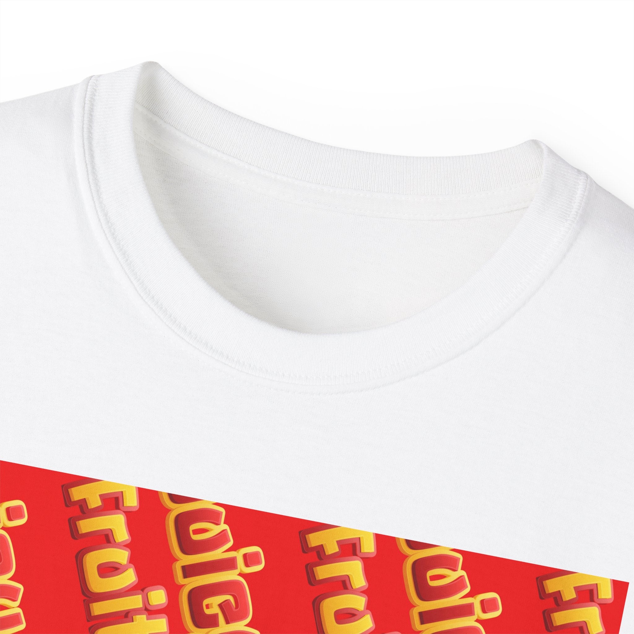 Juicy Fruits Graphic Tee — Retro Red Fruit Pattern T-Shirt