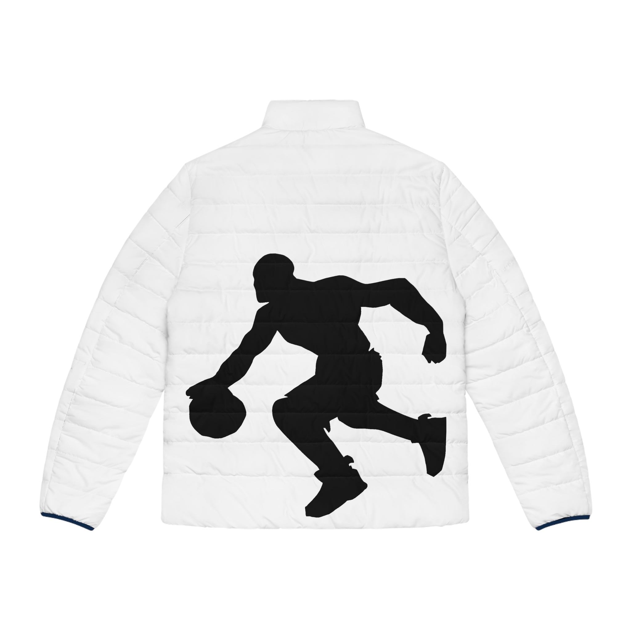 Basketball Silhouette Puffer Jacket