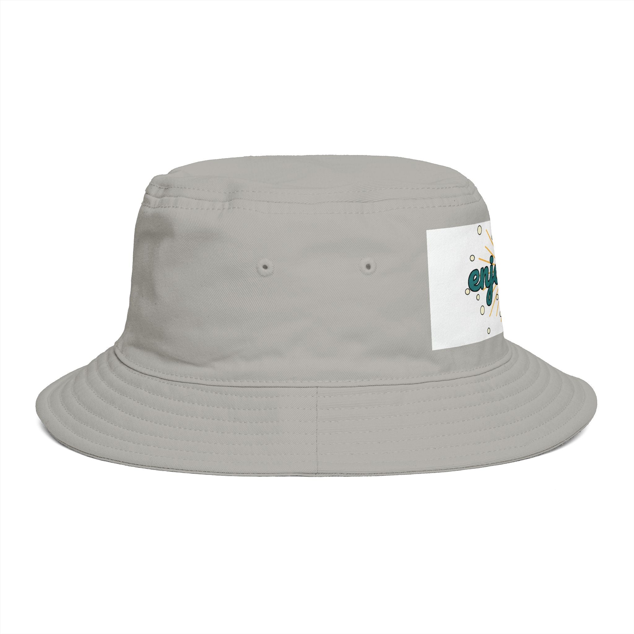 Enjoyable Retro Sunburst Bucket Hat – Casual Outdoor Summer Accessory