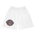 White shorts with Lakers Basketball logo on a white background