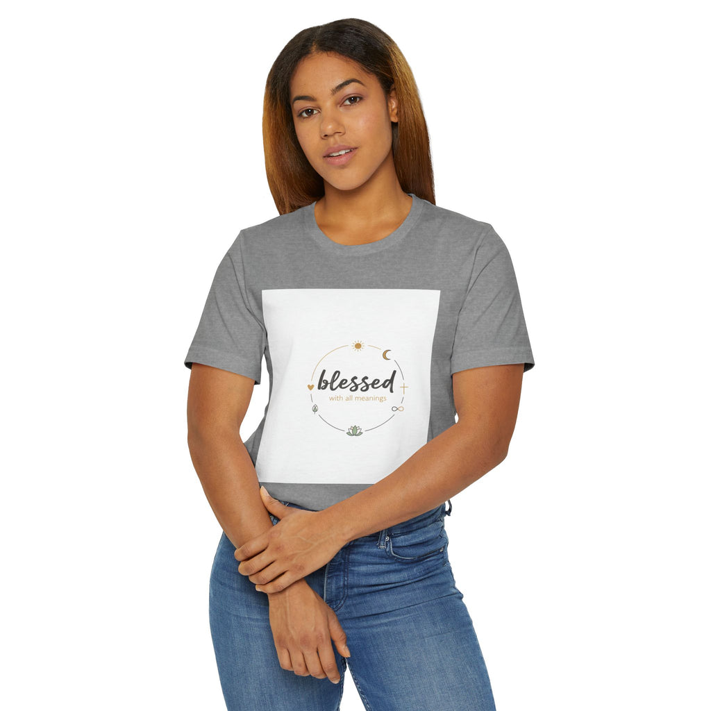Blessed Mama T-Shirt — Minimal Spiritual 'Blessed' Mother's Day Tee