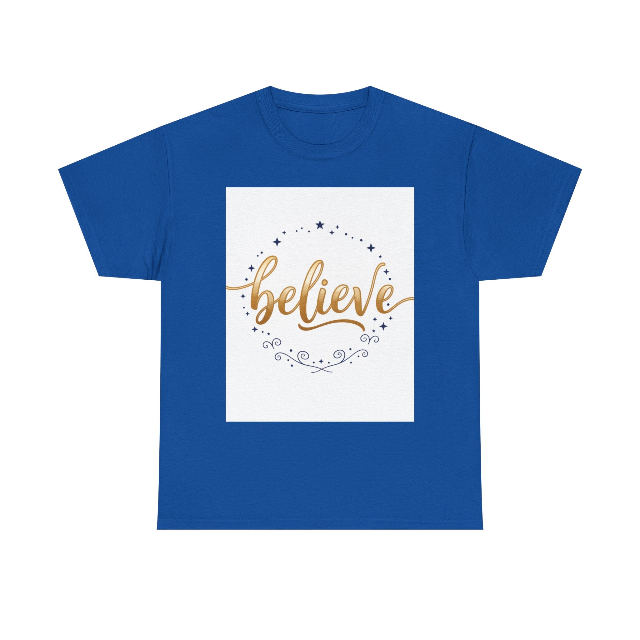 Believe Script Tee — Inspirational 'Believe' Graphic T-Shirt