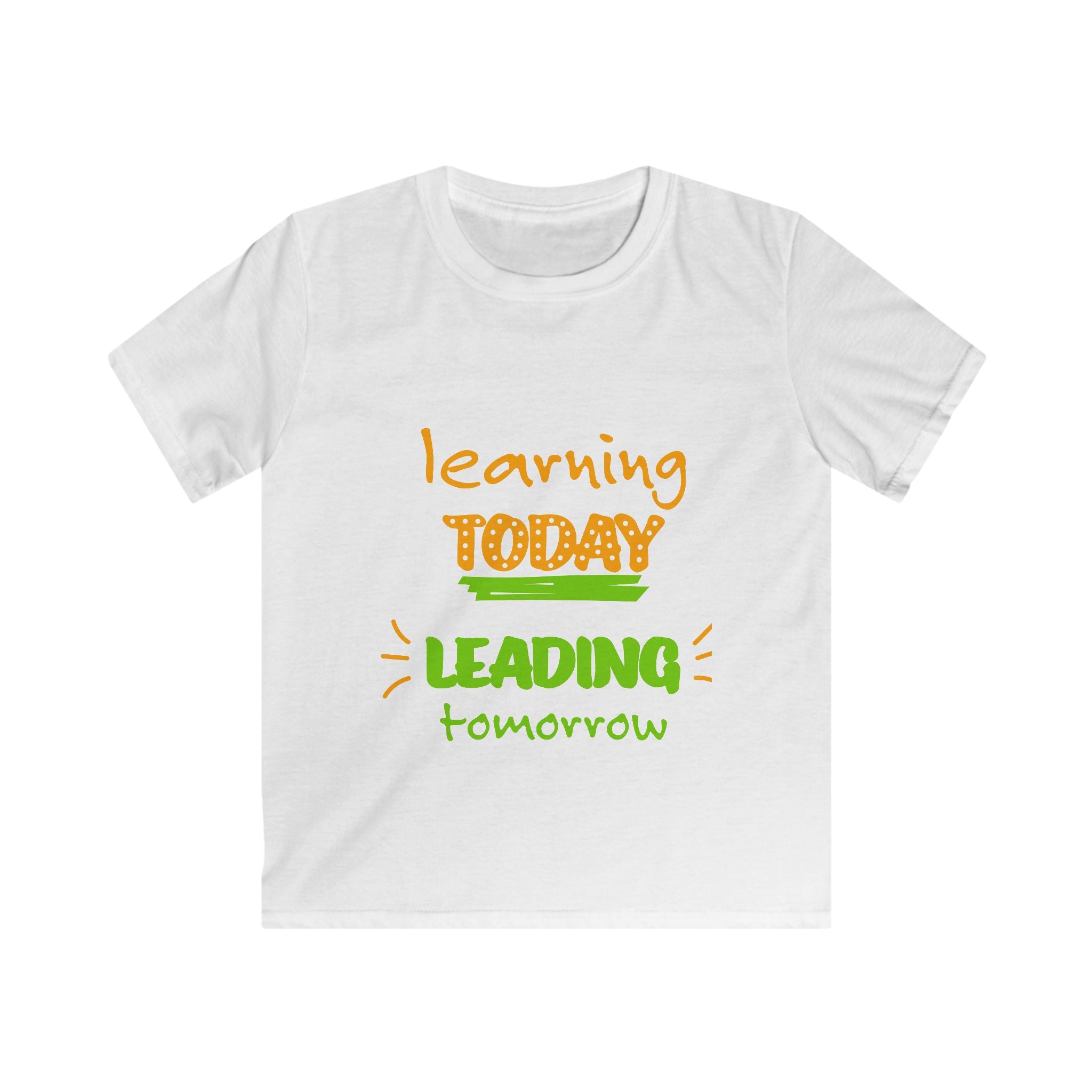 Learning Today Leading Tomorrow Kids T-Shirt — Back-to-School Shirt for Young Leaders