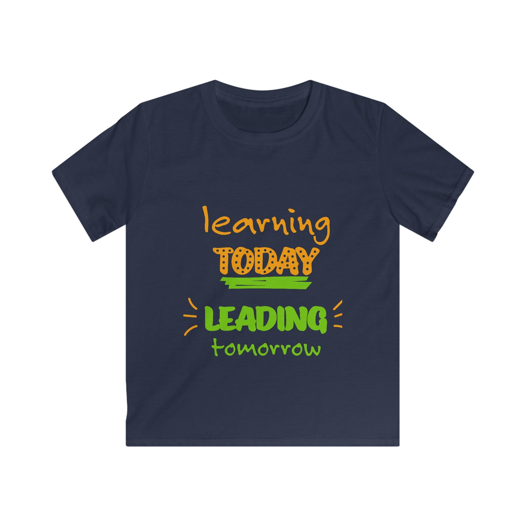 Learning Today Leading Tomorrow Kids T-Shirt — Back-to-School Shirt for Young Leaders