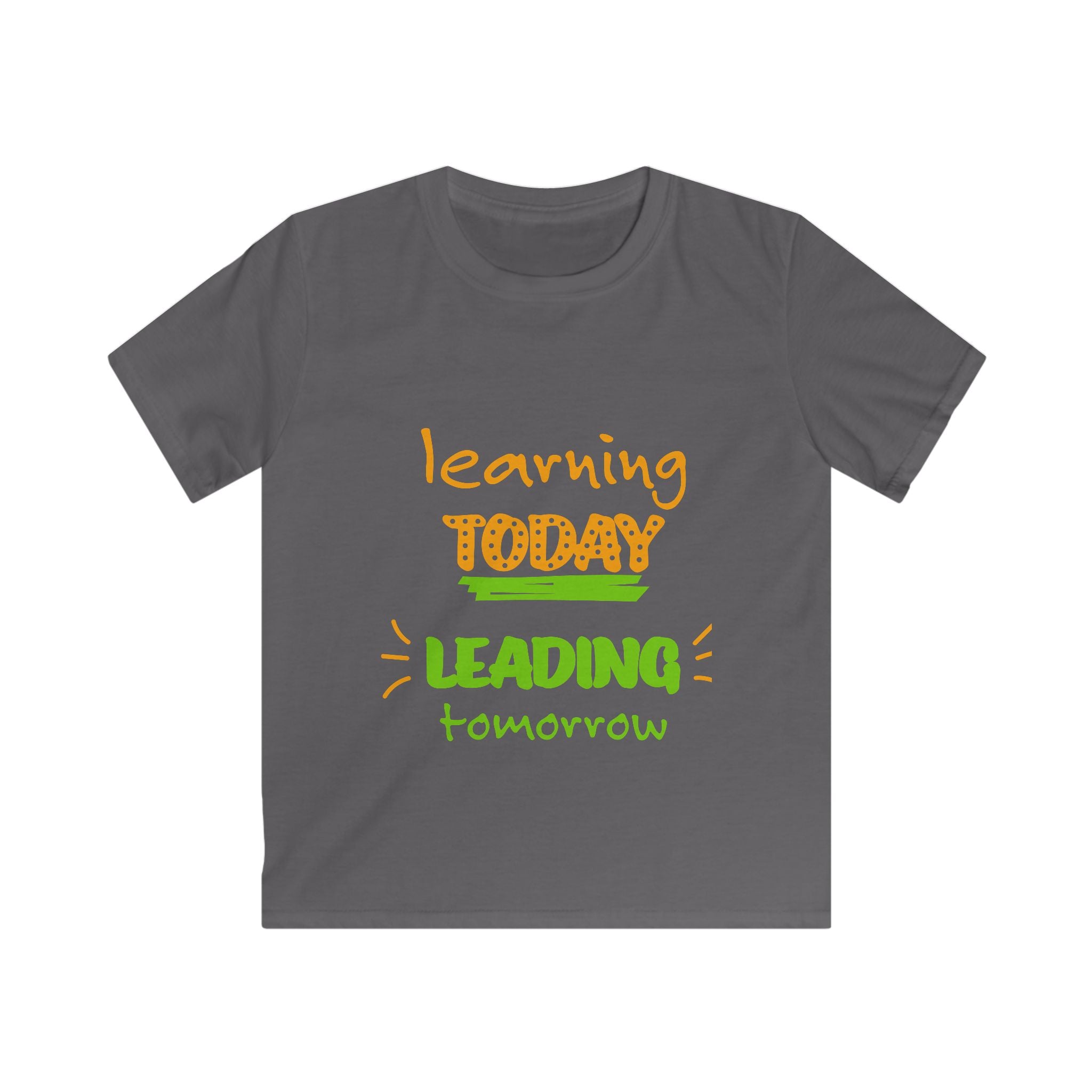 Learning Today Leading Tomorrow Kids T-Shirt — Back-to-School Shirt for Young Leaders