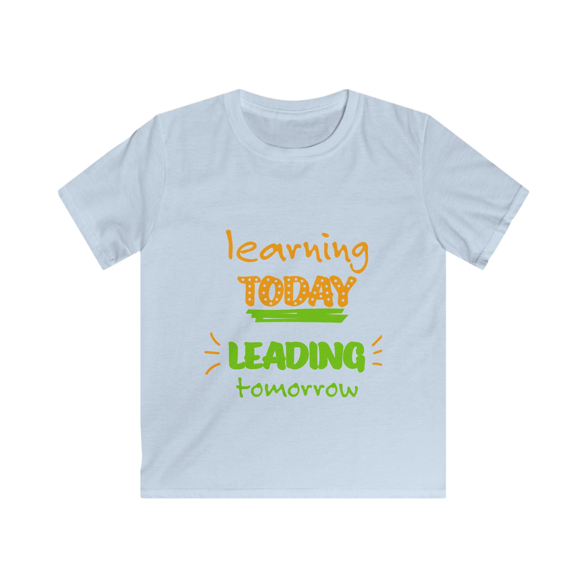 Learning Today Leading Tomorrow Kids T-Shirt — Back-to-School Shirt for Young Leaders
