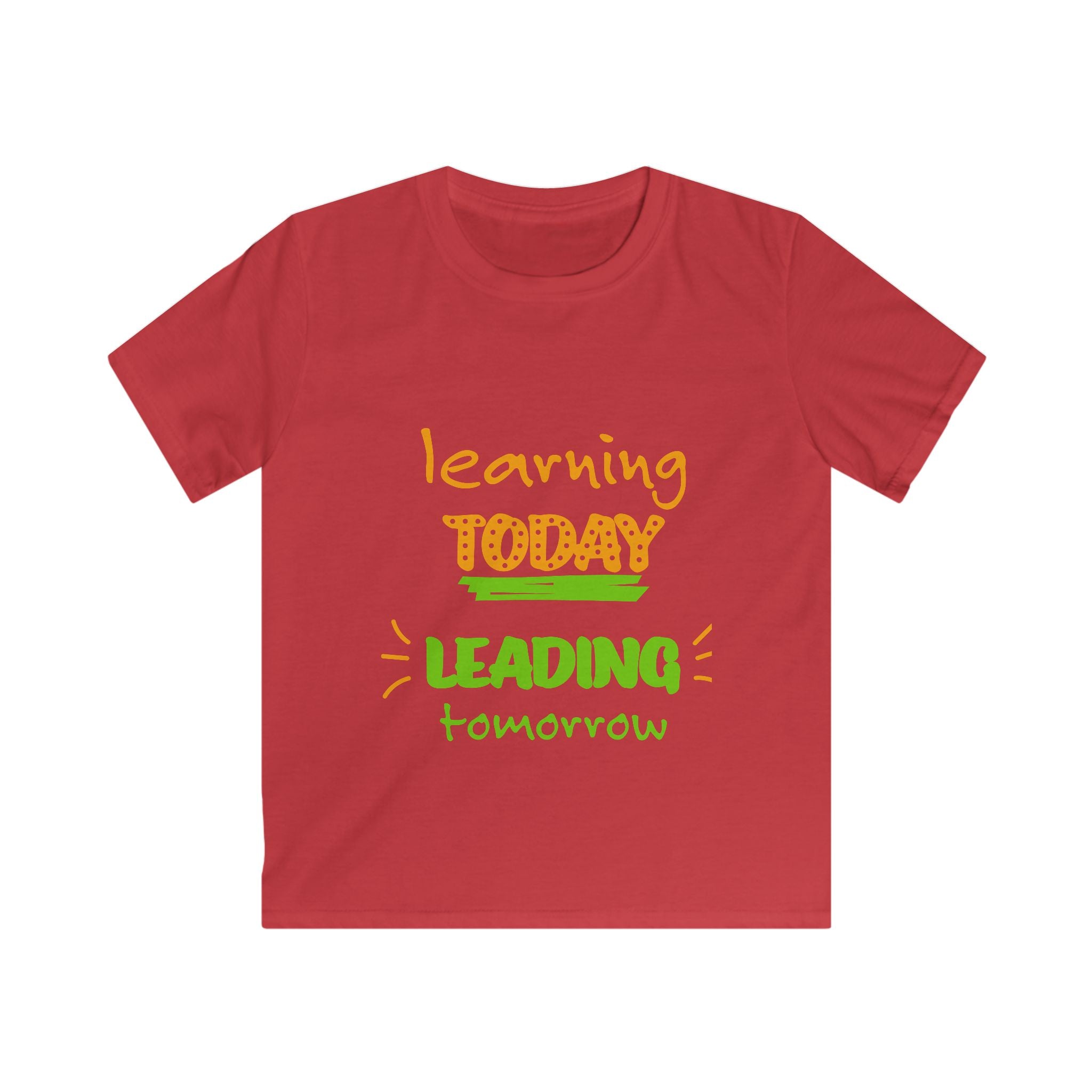 Learning Today Leading Tomorrow Kids T-Shirt — Back-to-School Shirt for Young Leaders