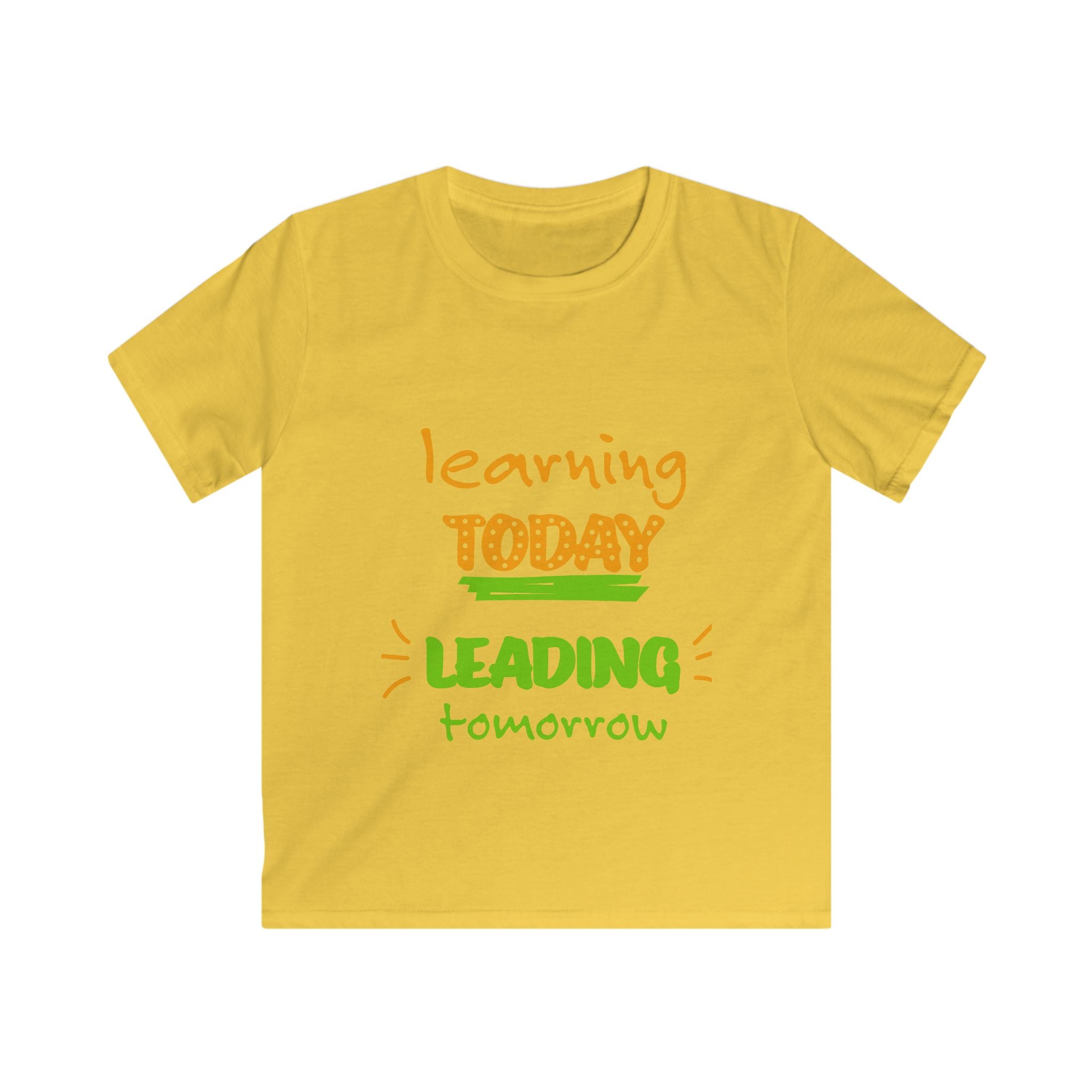 Learning Today Leading Tomorrow Kids T-Shirt — Back-to-School Shirt for Young Leaders