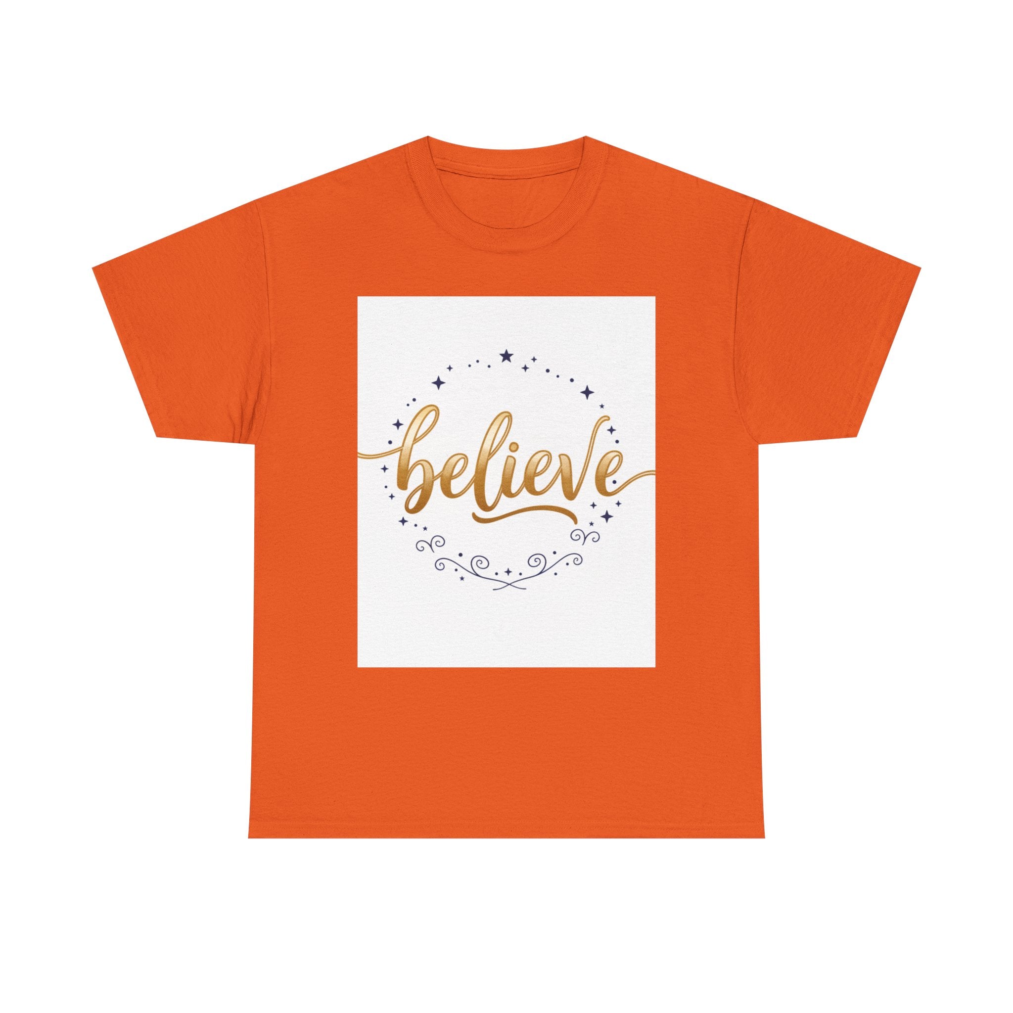 Believe Script Tee — Inspirational 'Believe' Graphic T-Shirt