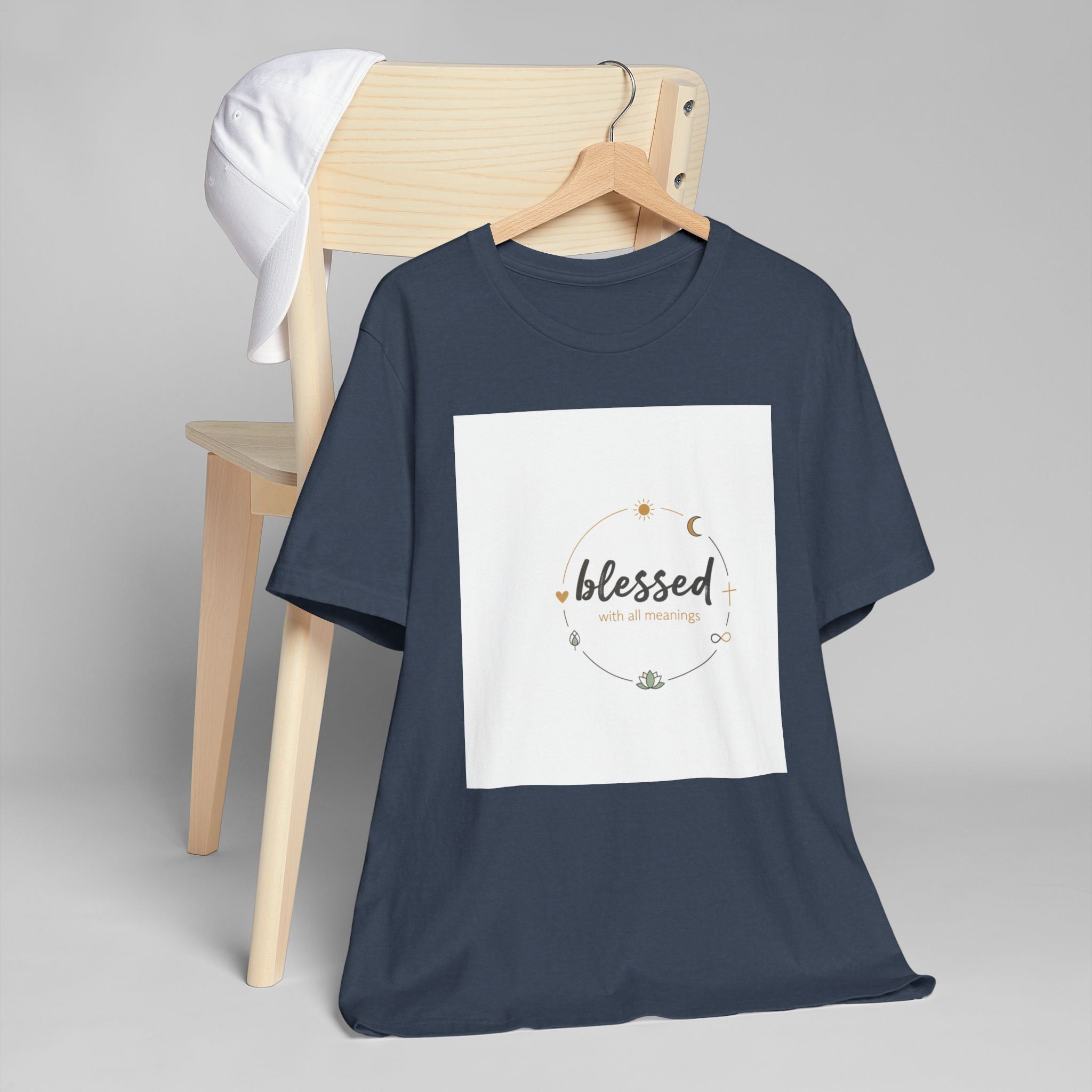 Blessed Mama T-Shirt — Minimal Spiritual 'Blessed' Mother's Day Tee