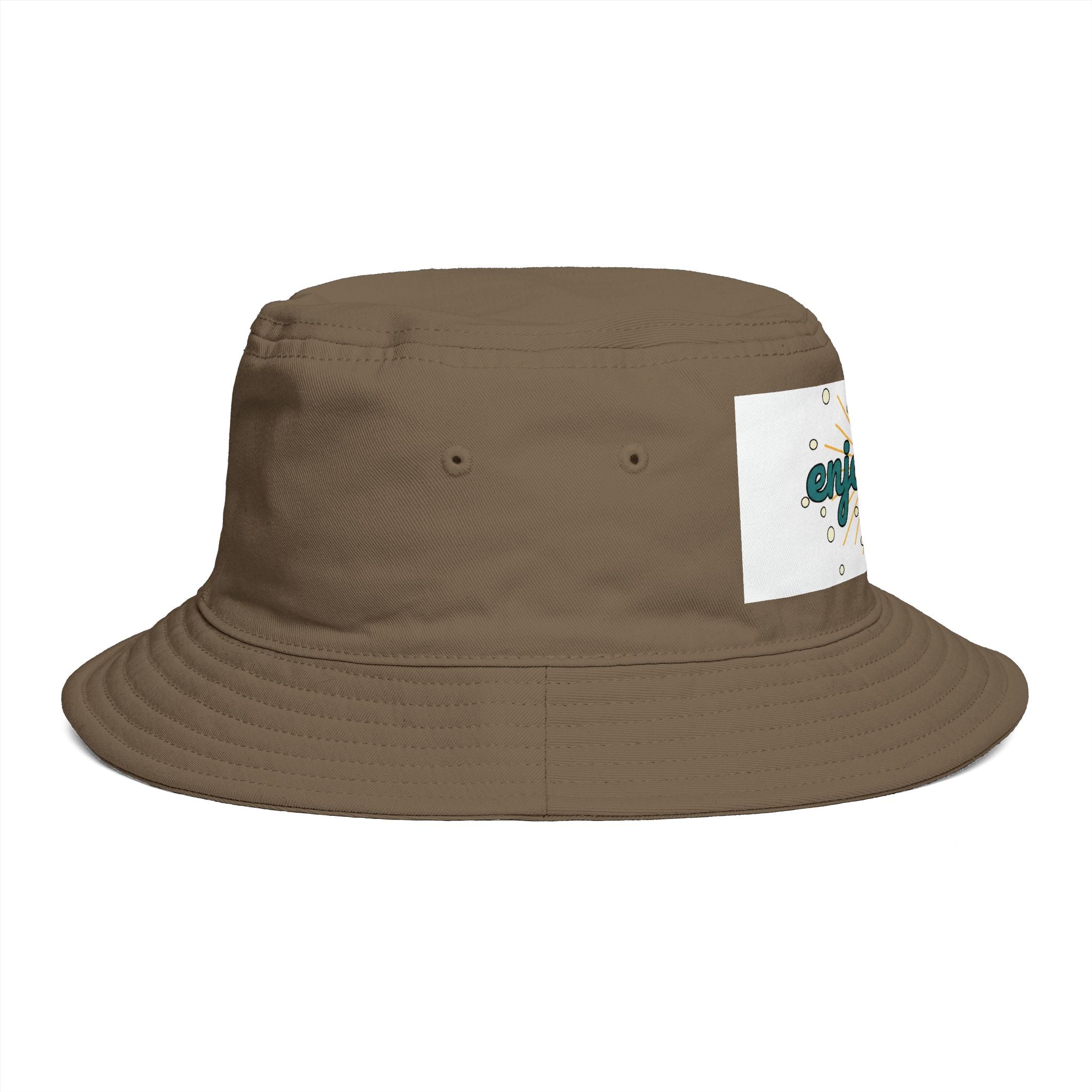 Enjoyable Retro Sunburst Bucket Hat – Casual Outdoor Summer Accessory