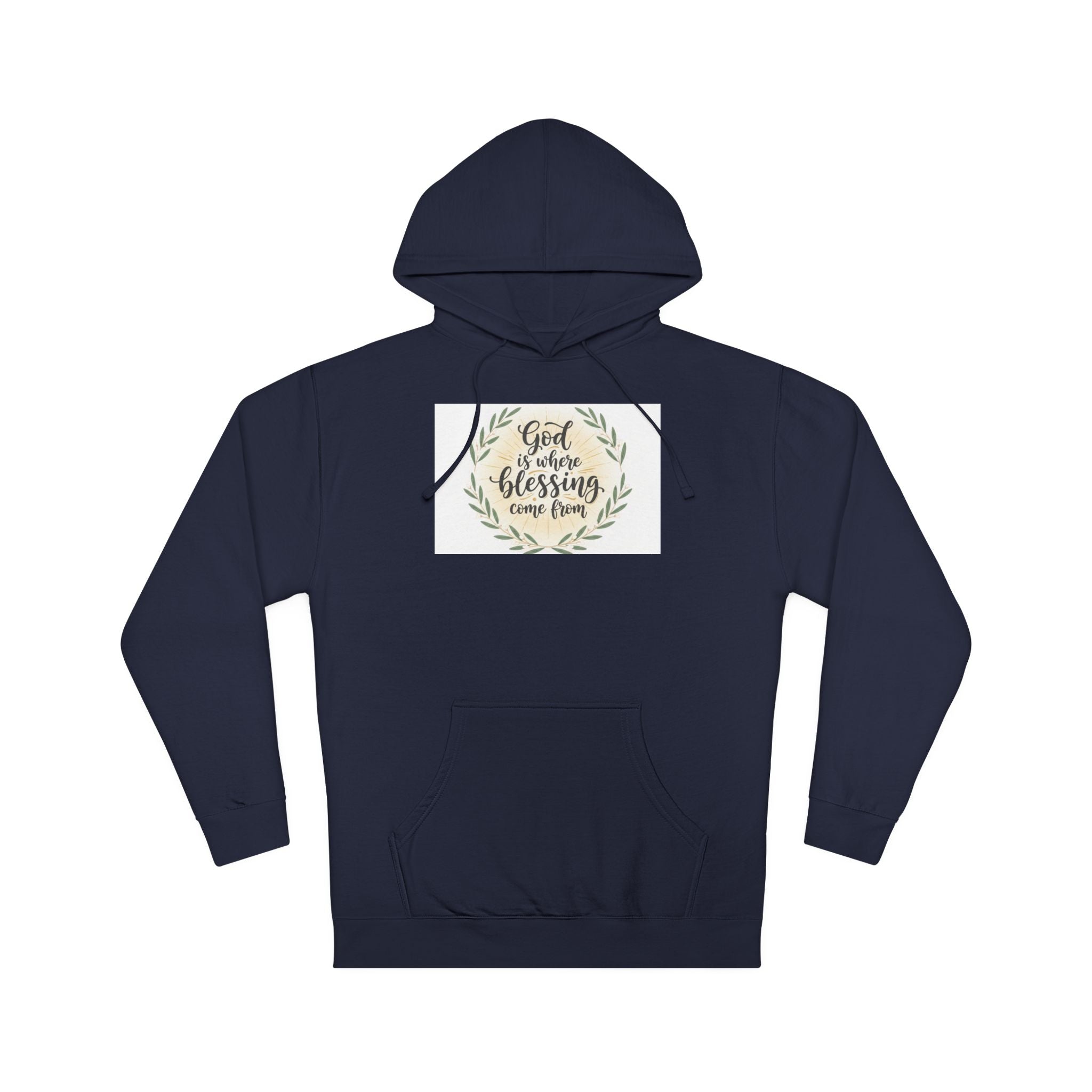 God Is My Blessing Hoodie — Faith-Based Wreath Pullover