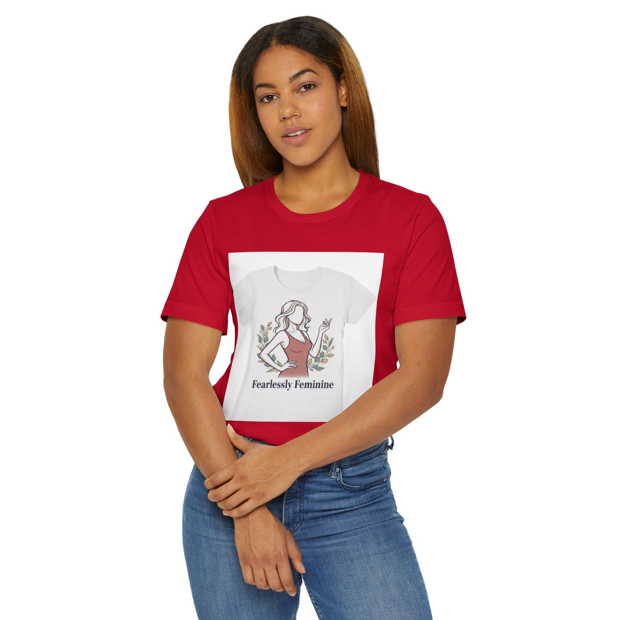 Fearlessly Feminine T‑Shirt — Empowering Women Graphic Tee