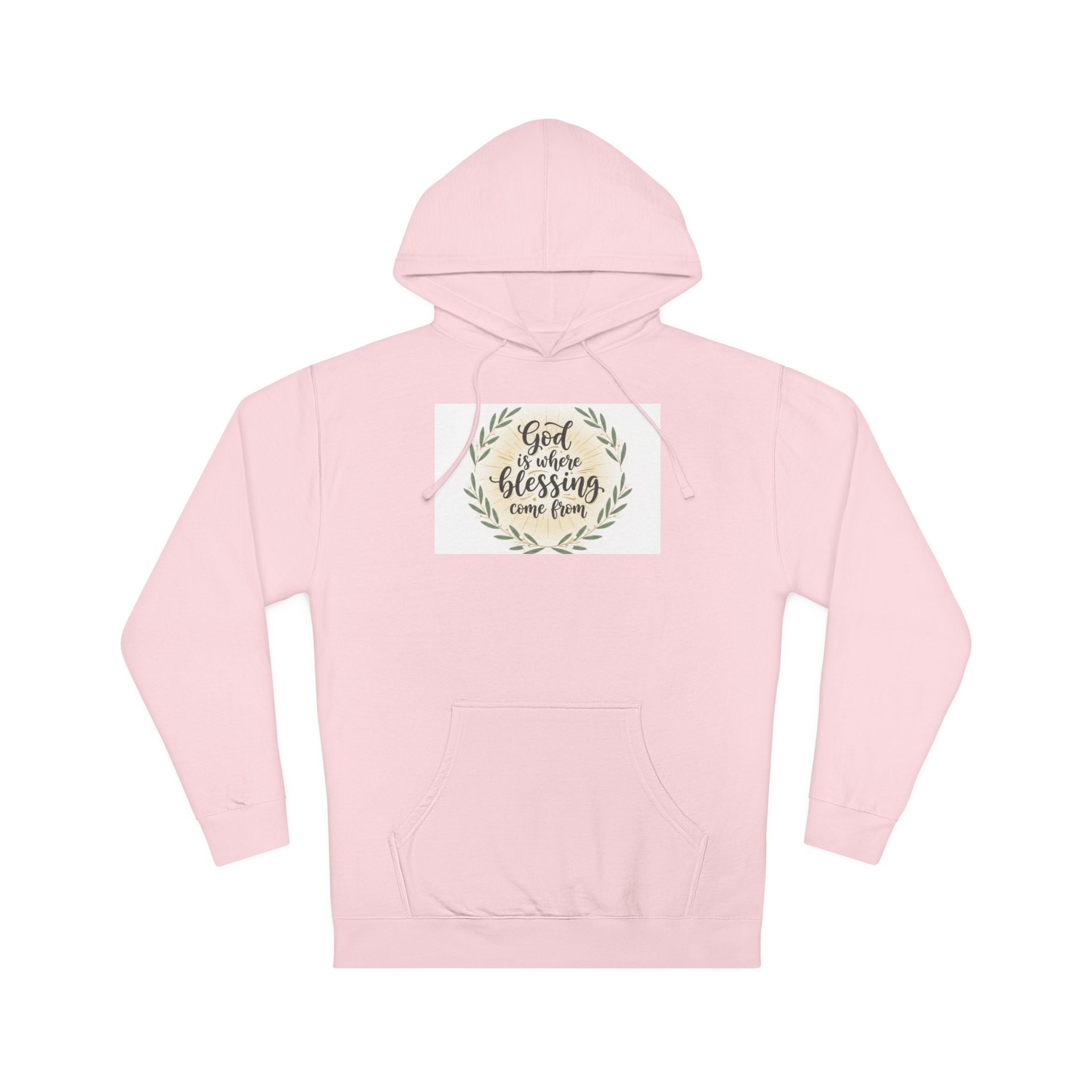 God Is My Blessing Hoodie — Faith-Based Wreath Pullover