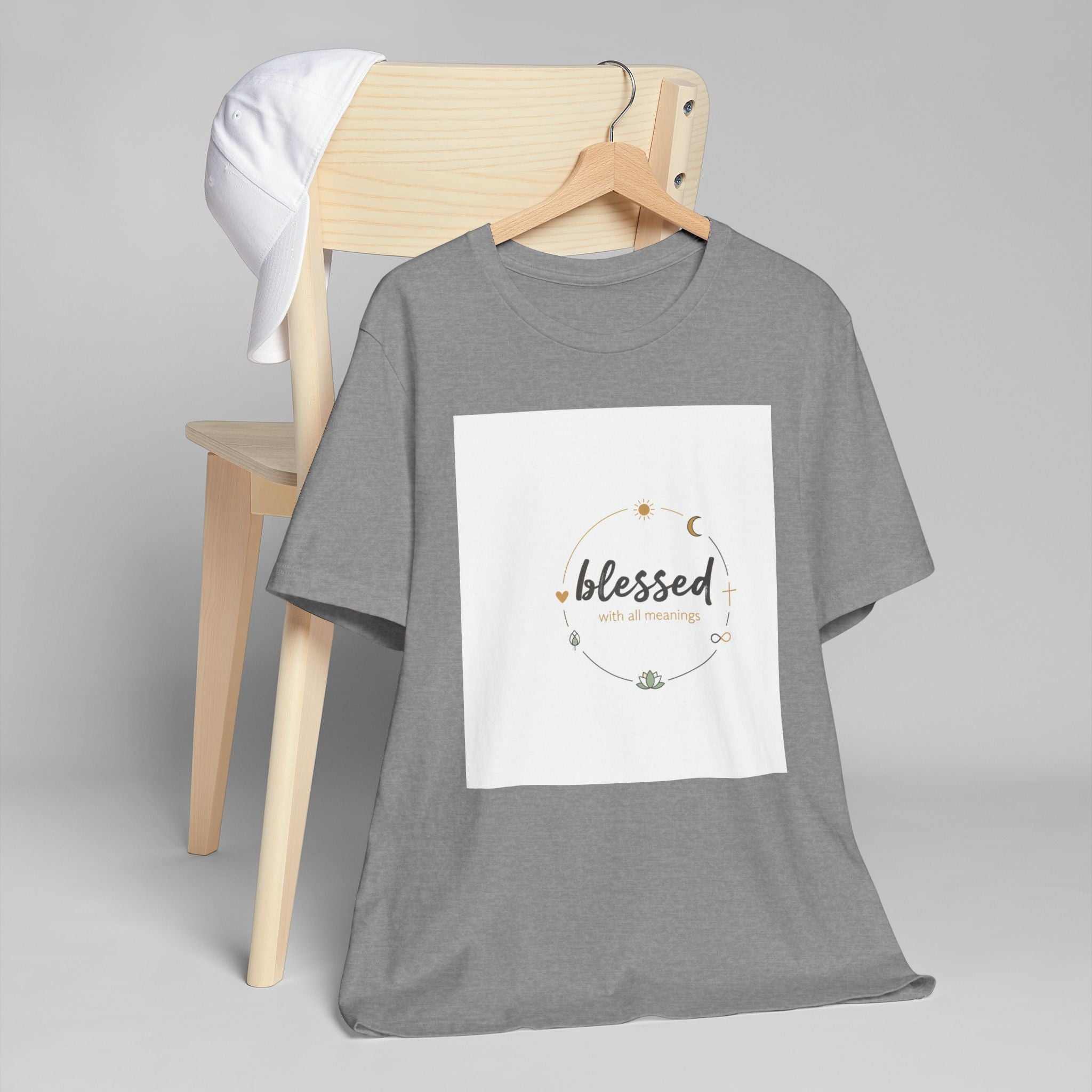 Blessed Mama T-Shirt — Minimal Spiritual 'Blessed' Mother's Day Tee