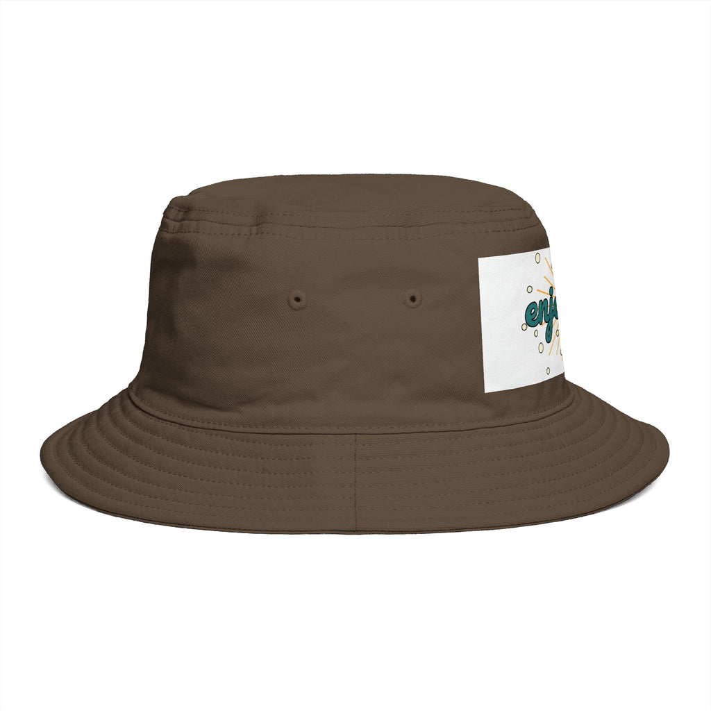 Enjoyable Retro Sunburst Bucket Hat – Casual Outdoor Summer Accessory