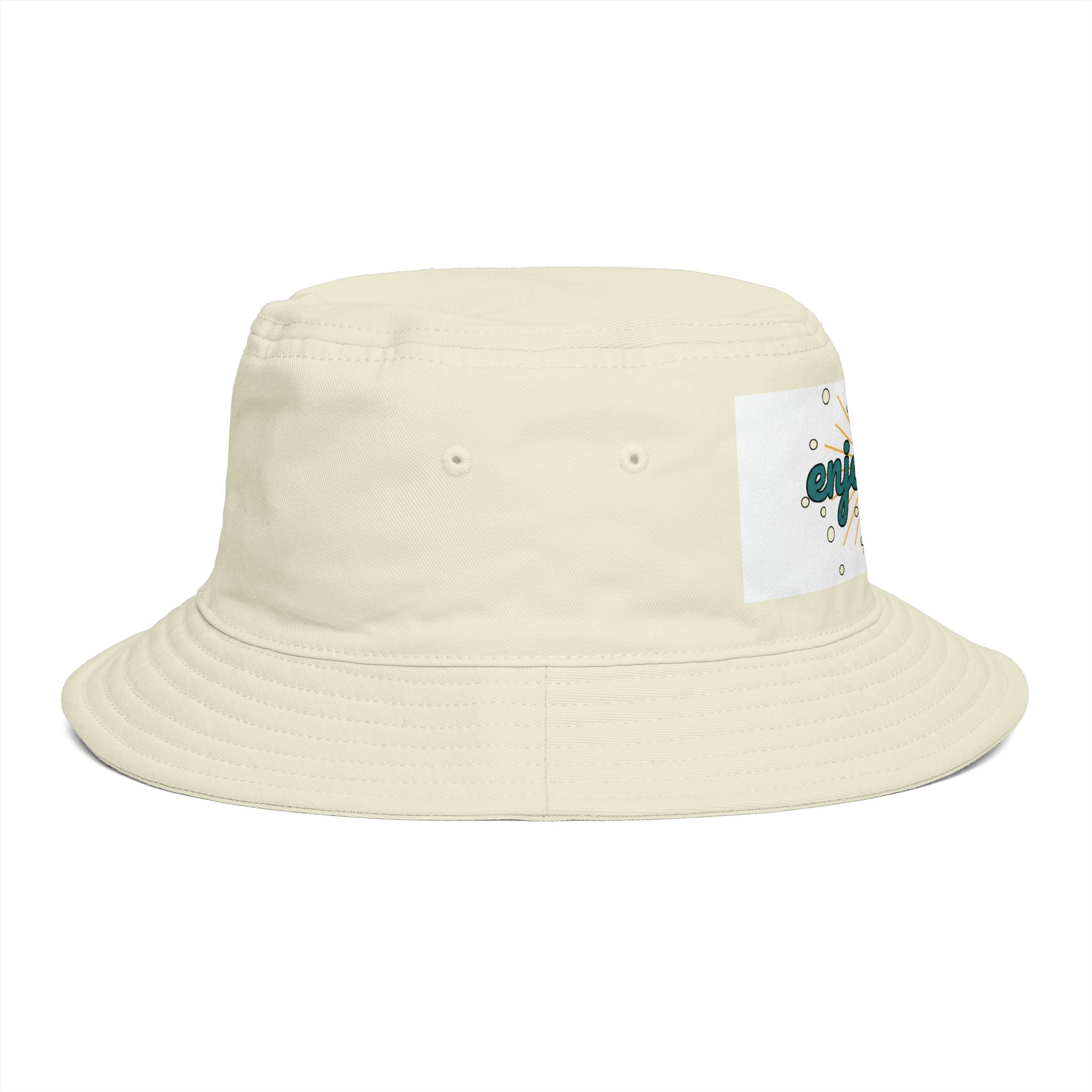 Enjoyable Retro Sunburst Bucket Hat – Casual Outdoor Summer Accessory