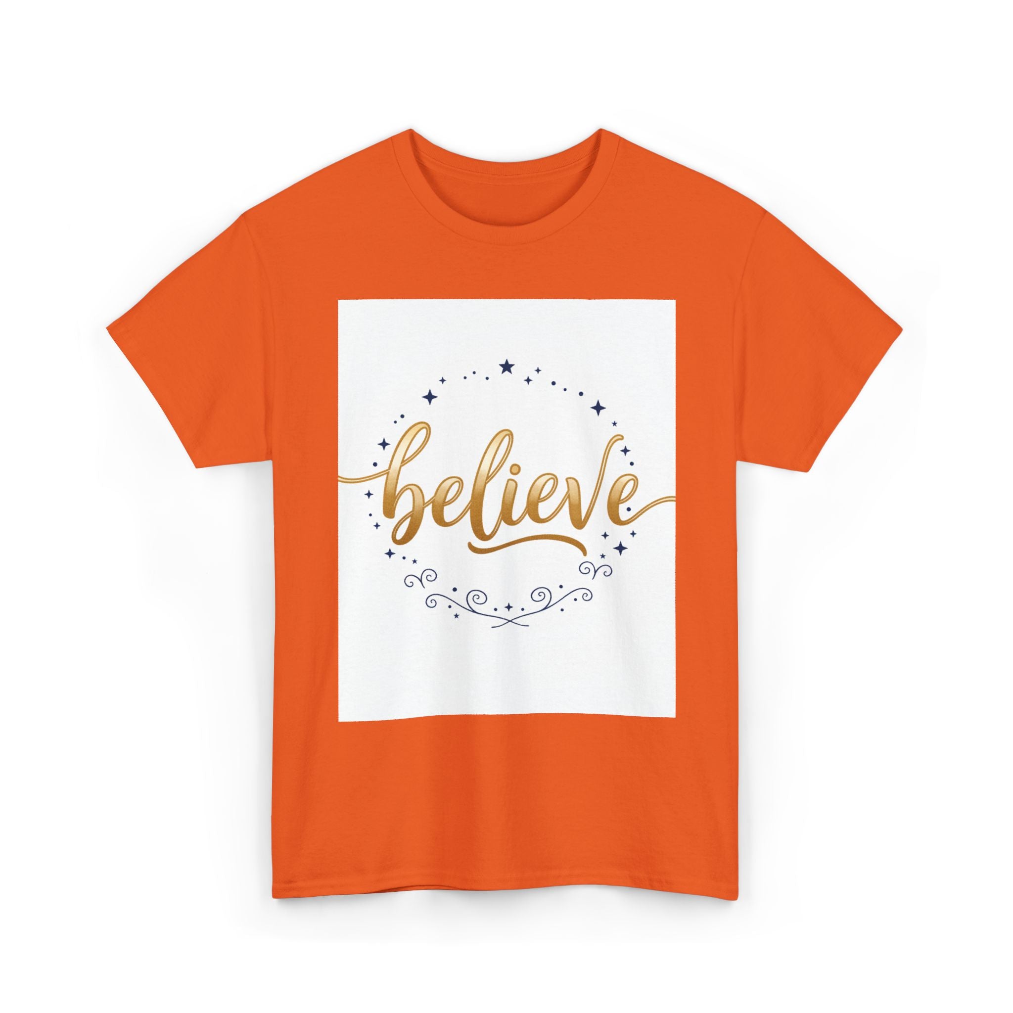 Believe Script Tee — Inspirational 'Believe' Graphic T-Shirt