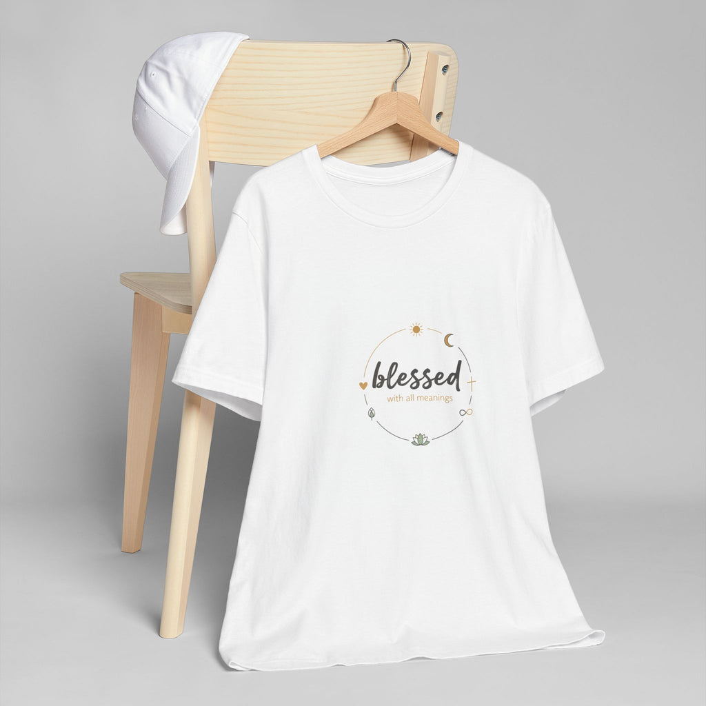 Blessed Mama T-Shirt — Minimal Spiritual 'Blessed' Mother's Day Tee
