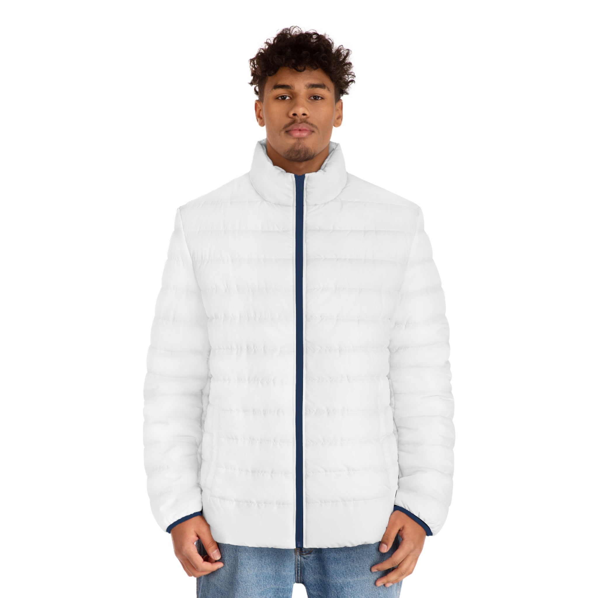 Basketball Silhouette Puffer Jacket