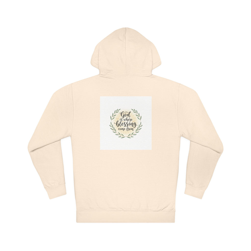 God Is My Blessing Hoodie — Faith-Based Wreath Pullover