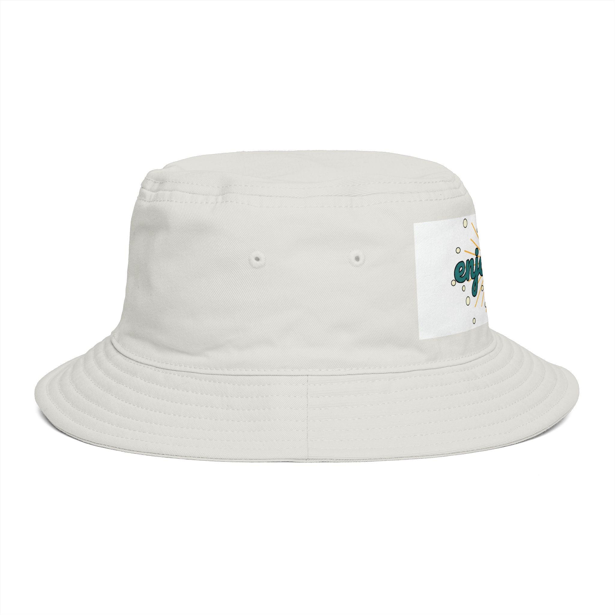 Enjoyable Retro Sunburst Bucket Hat – Casual Outdoor Summer Accessory