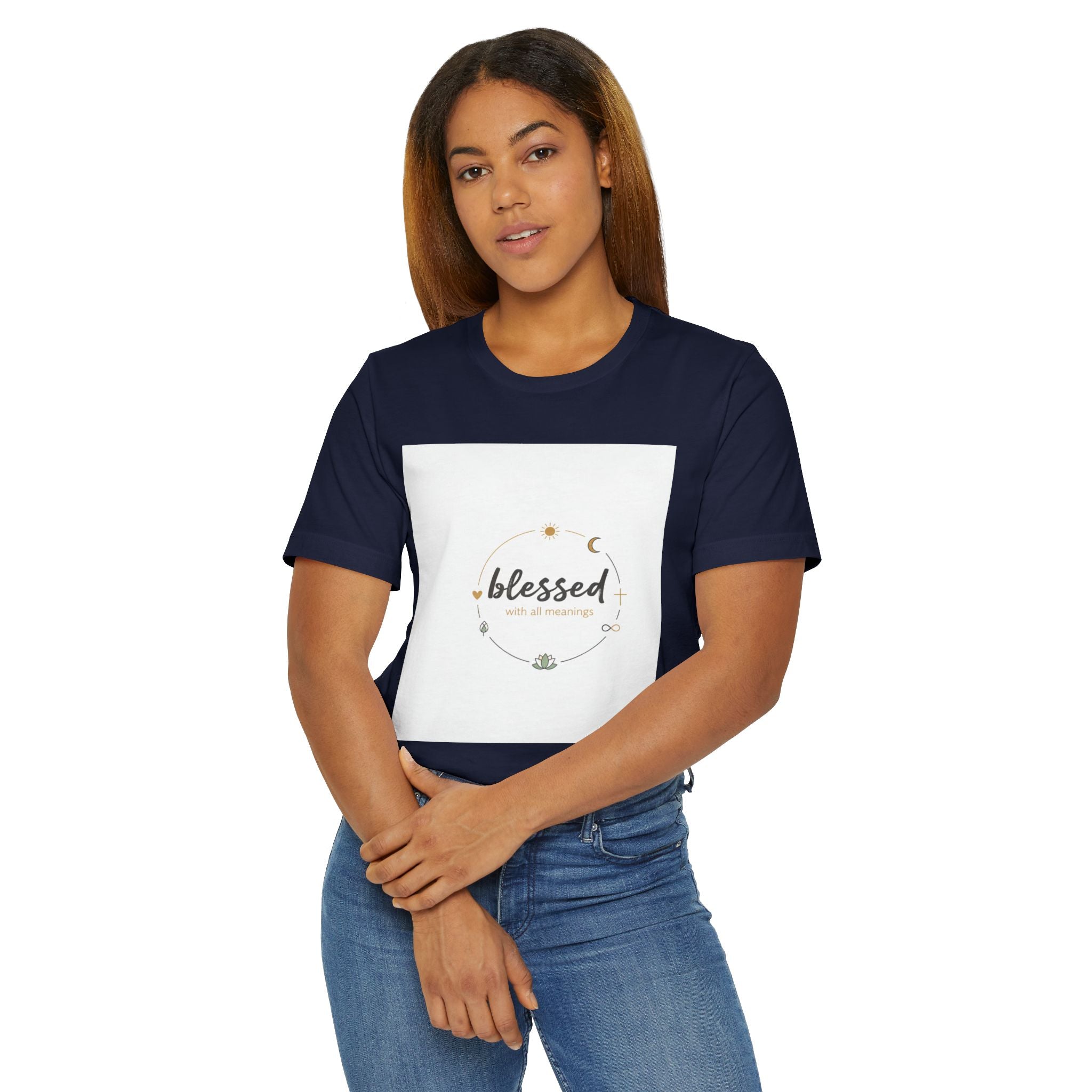 Blessed Mama T-Shirt — Minimal Spiritual 'Blessed' Mother's Day Tee