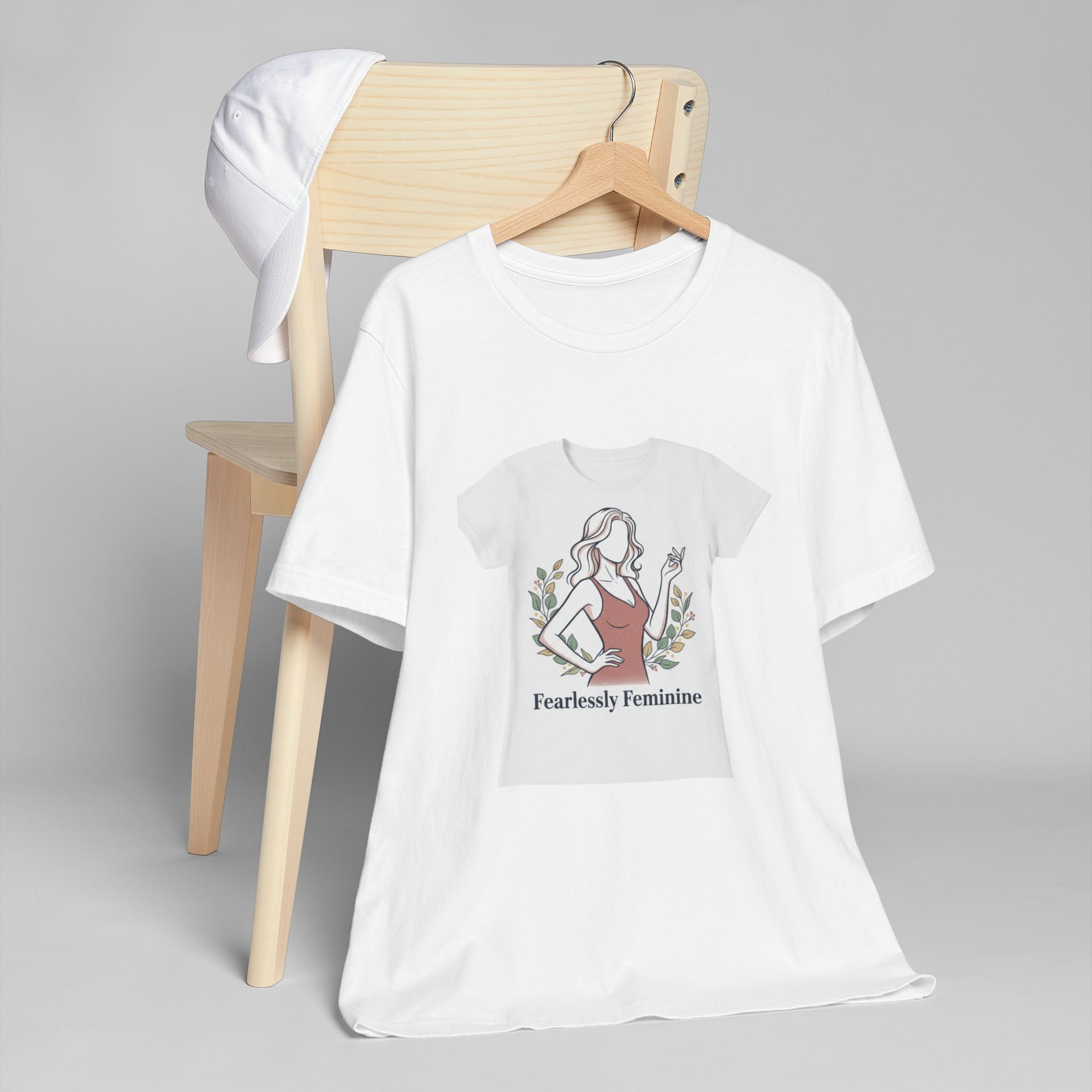 Fearlessly Feminine T‑Shirt — Empowering Women Graphic Tee